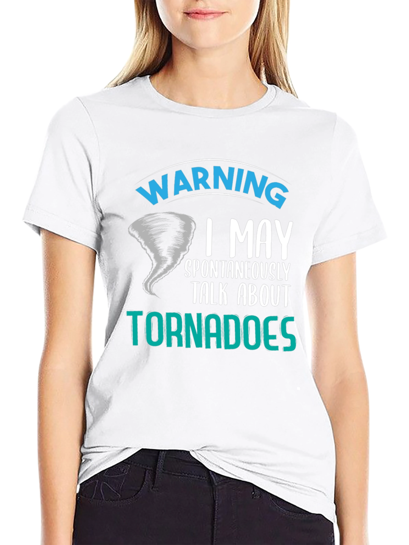 Black Warning Tornado T-Shirt view 9