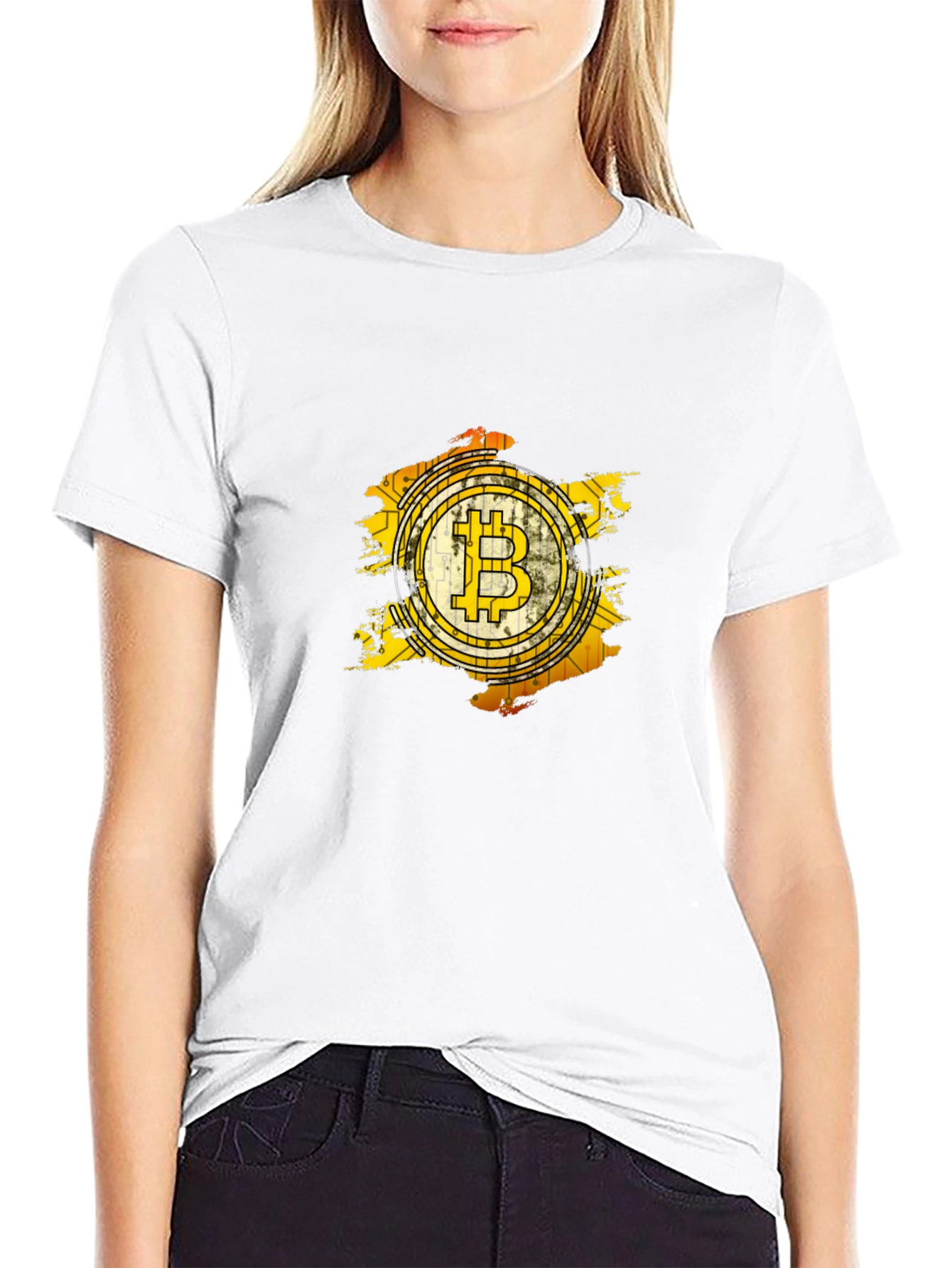 Black Bitcoin Graphic Tee - Crypto Enthusiast T-Shirt view 9