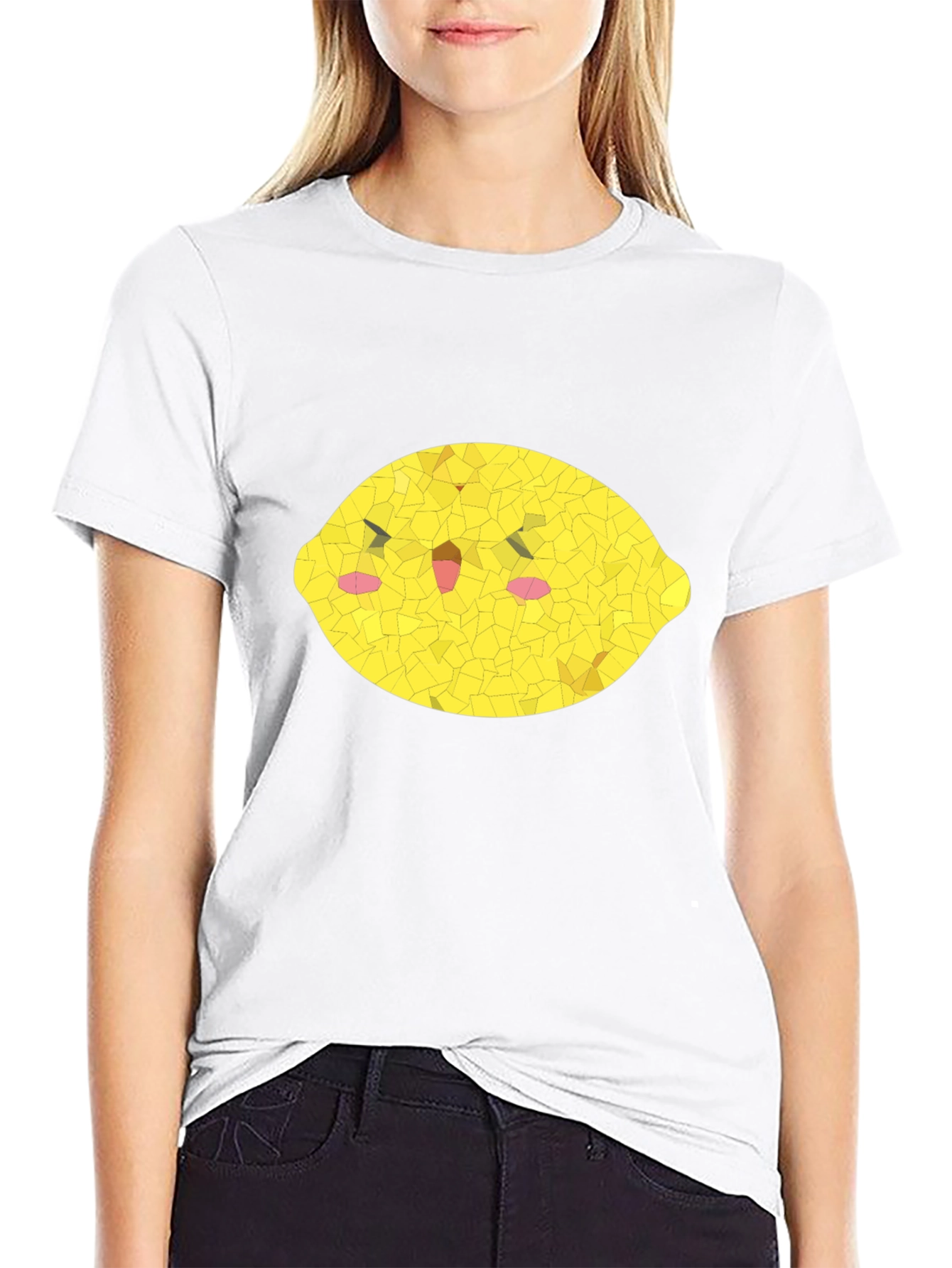 Black Lemon Graphic Tee - Black Unisex T-Shirt view 9