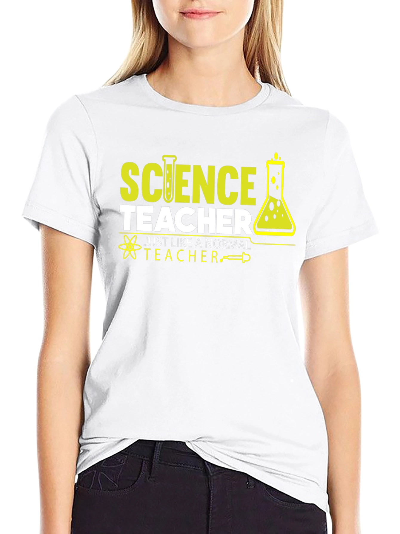 Black Science Teacher Novelty Graphic T-Shirt view 9