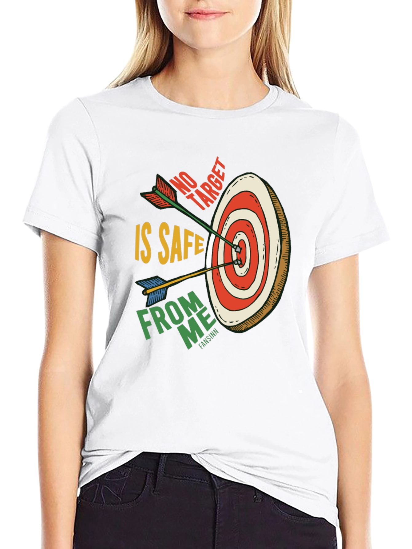 Black Target Practice Graphic Tee: No Target is Safe view 9