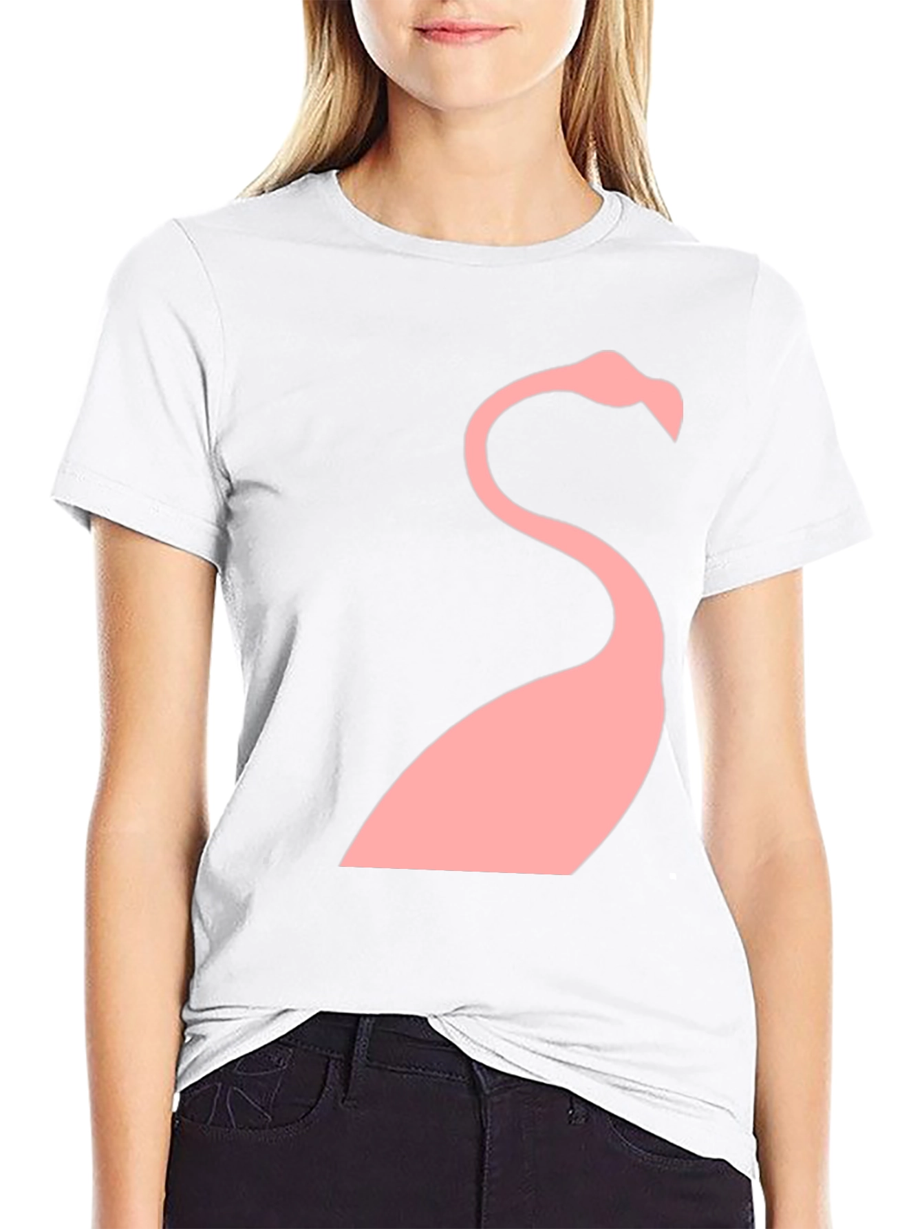 Black Men's Black Flamingo Graphic Tee view 9