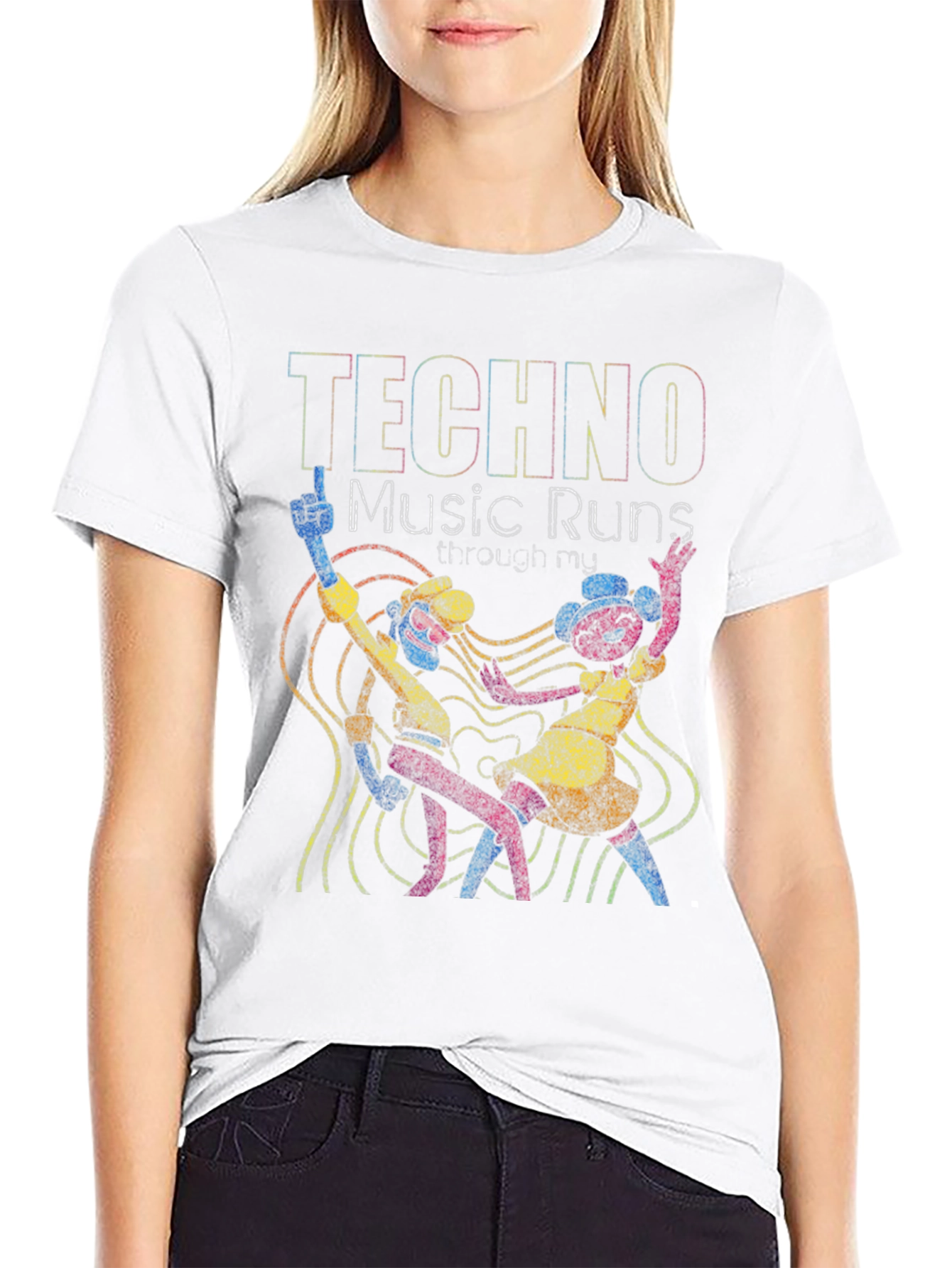 Techno Music Graphic T-Shirt - Dance Your Heart Out - 9