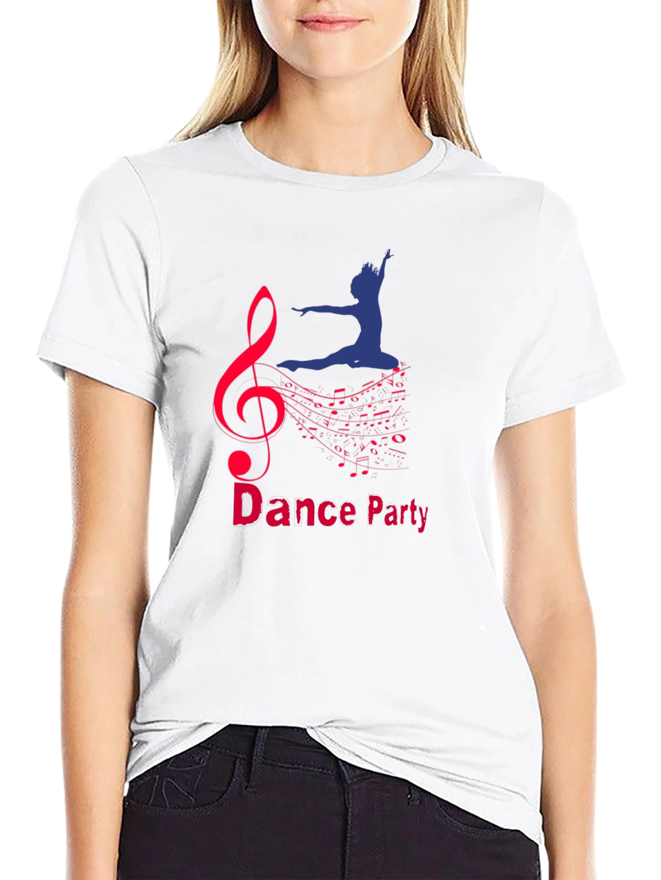 Black Dance Party Graphic Tee - Music and Movement view 9