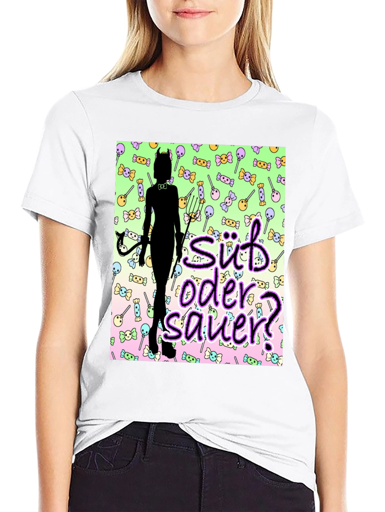Black Süß oder Sauer? Devilish Sweet & Sour T-Shirt view 9