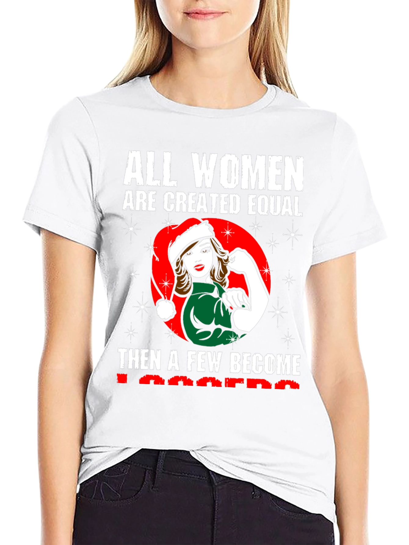 Black All Women Are Created Equal T-Shirt view 9