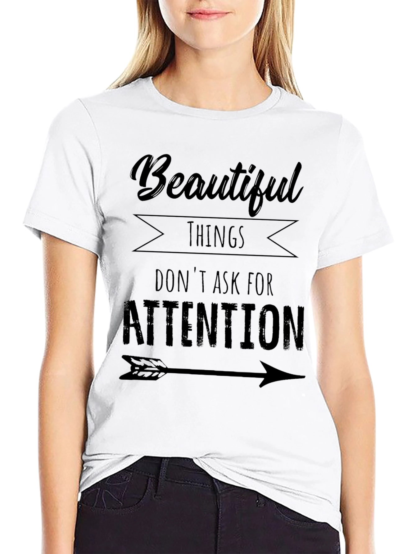 Black Beautiful Things Tee - Black Graphic Print T-Shirt view 9