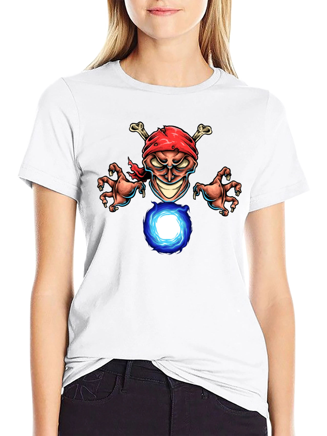 Black Pirate Wizard Graphic T-Shirt view 9