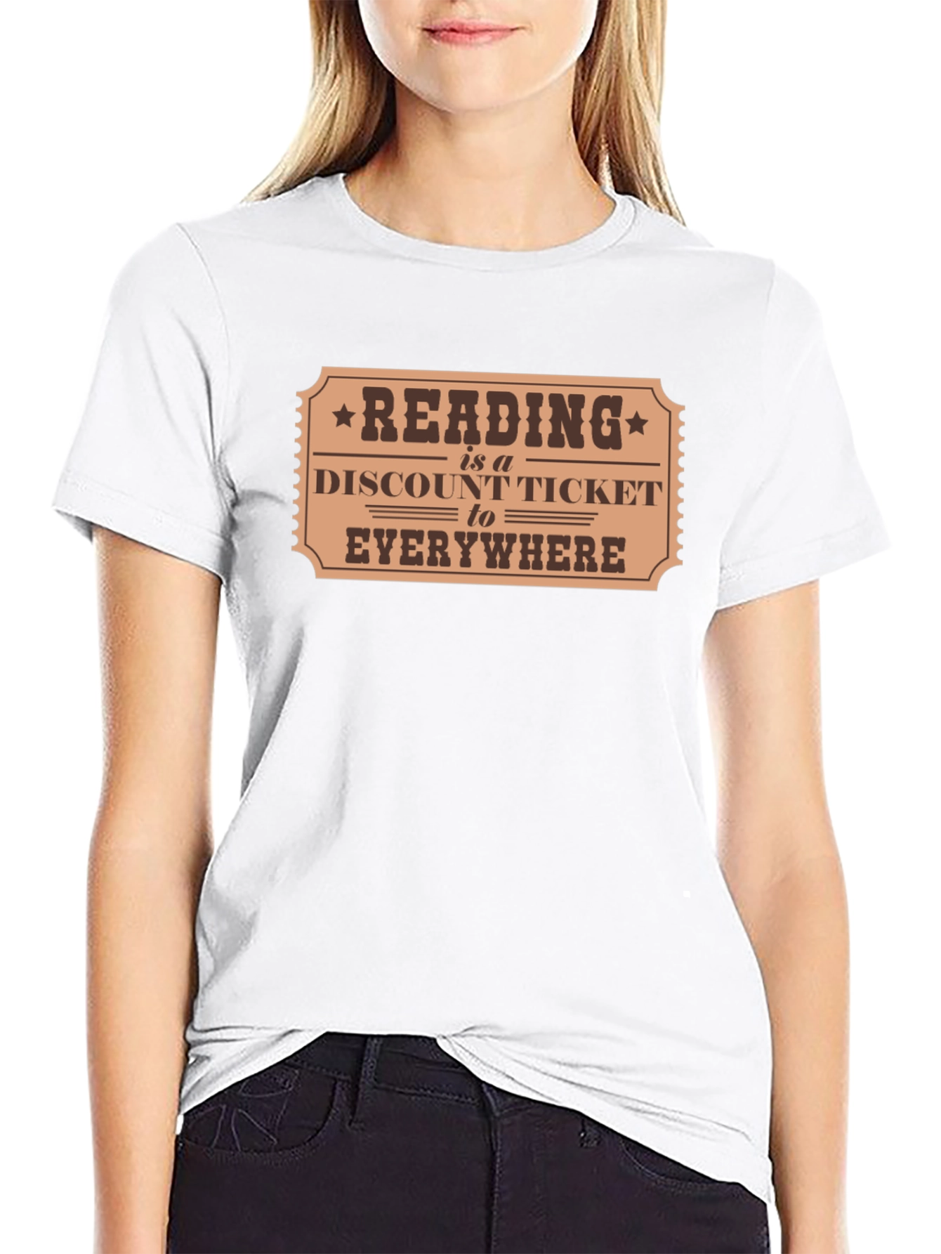 Black Reading is a Discount Ticket T-Shirt view 9