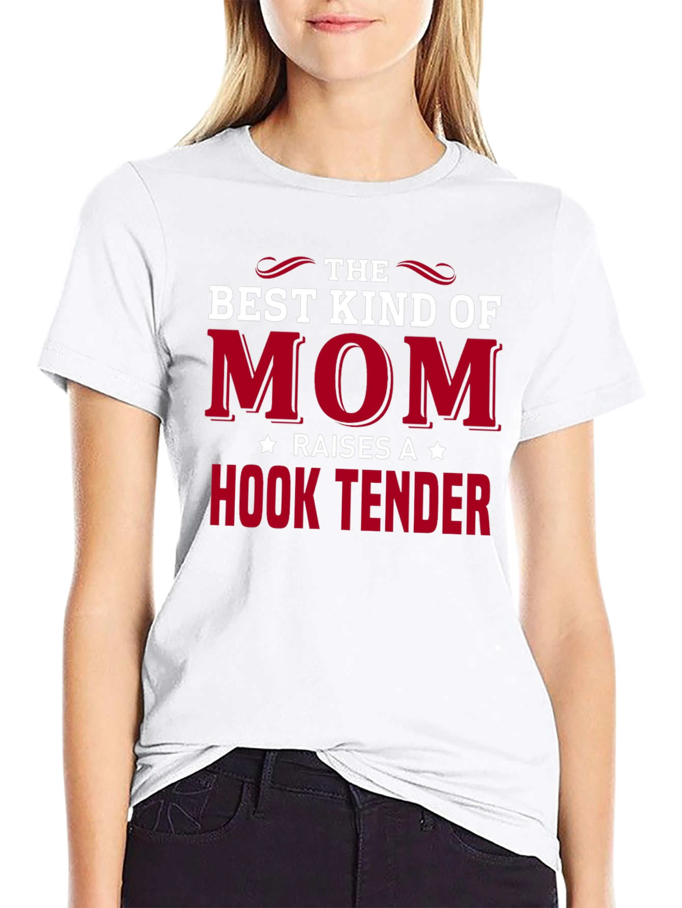Black Best Kind of Mom Hook Tender T-Shirt view 9
