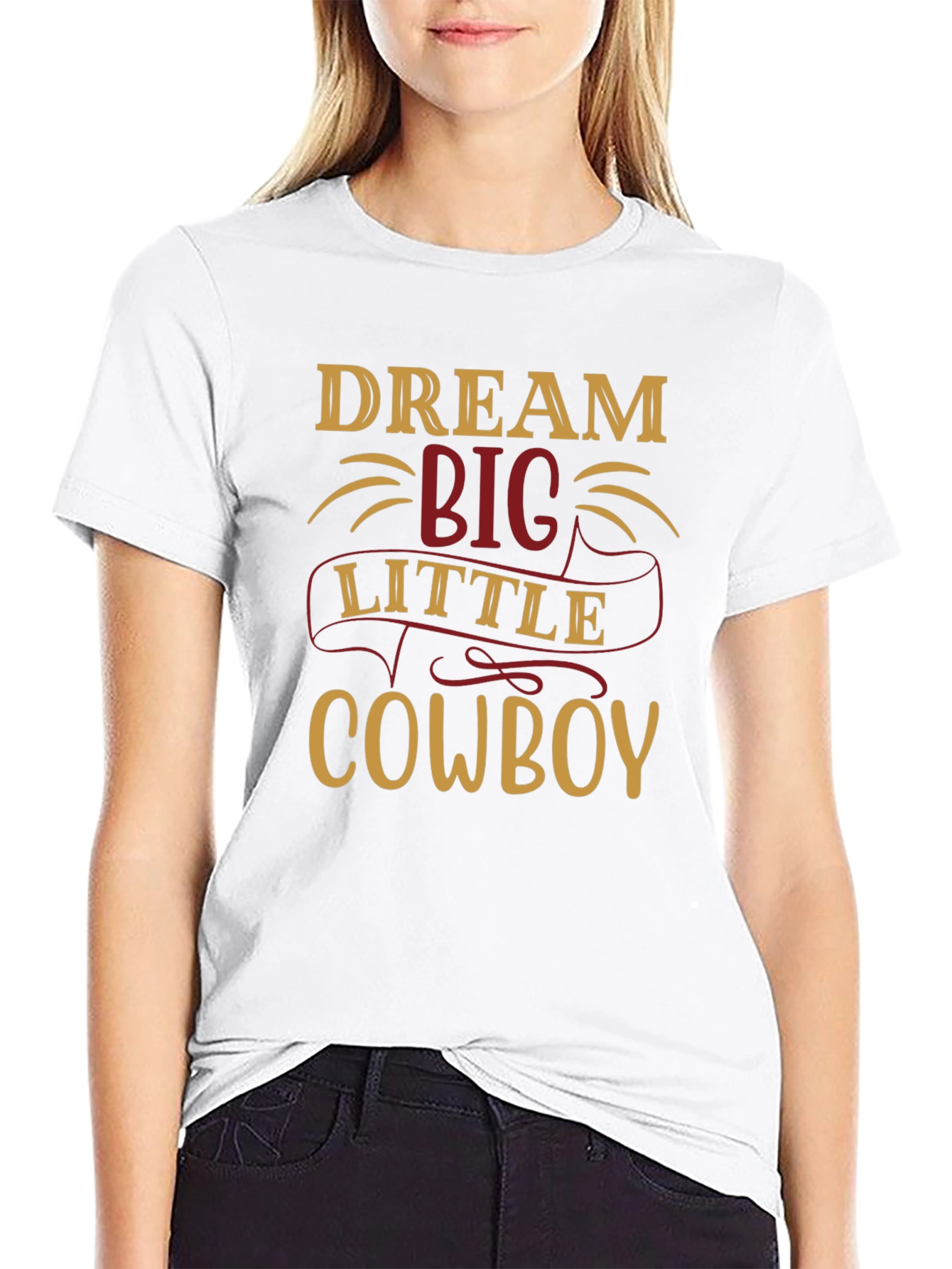 Dream Big Little Cowboy Graphic Tee - 9