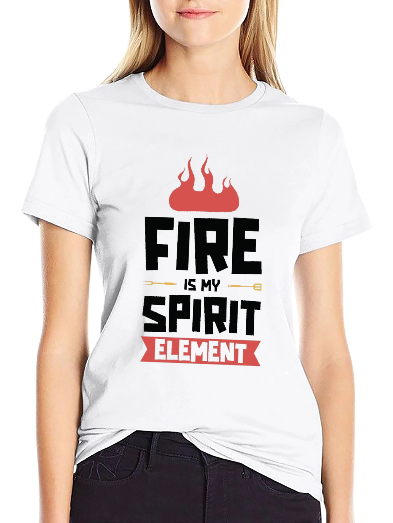 Fire is My Spirit Element Black T-Shirt - 9