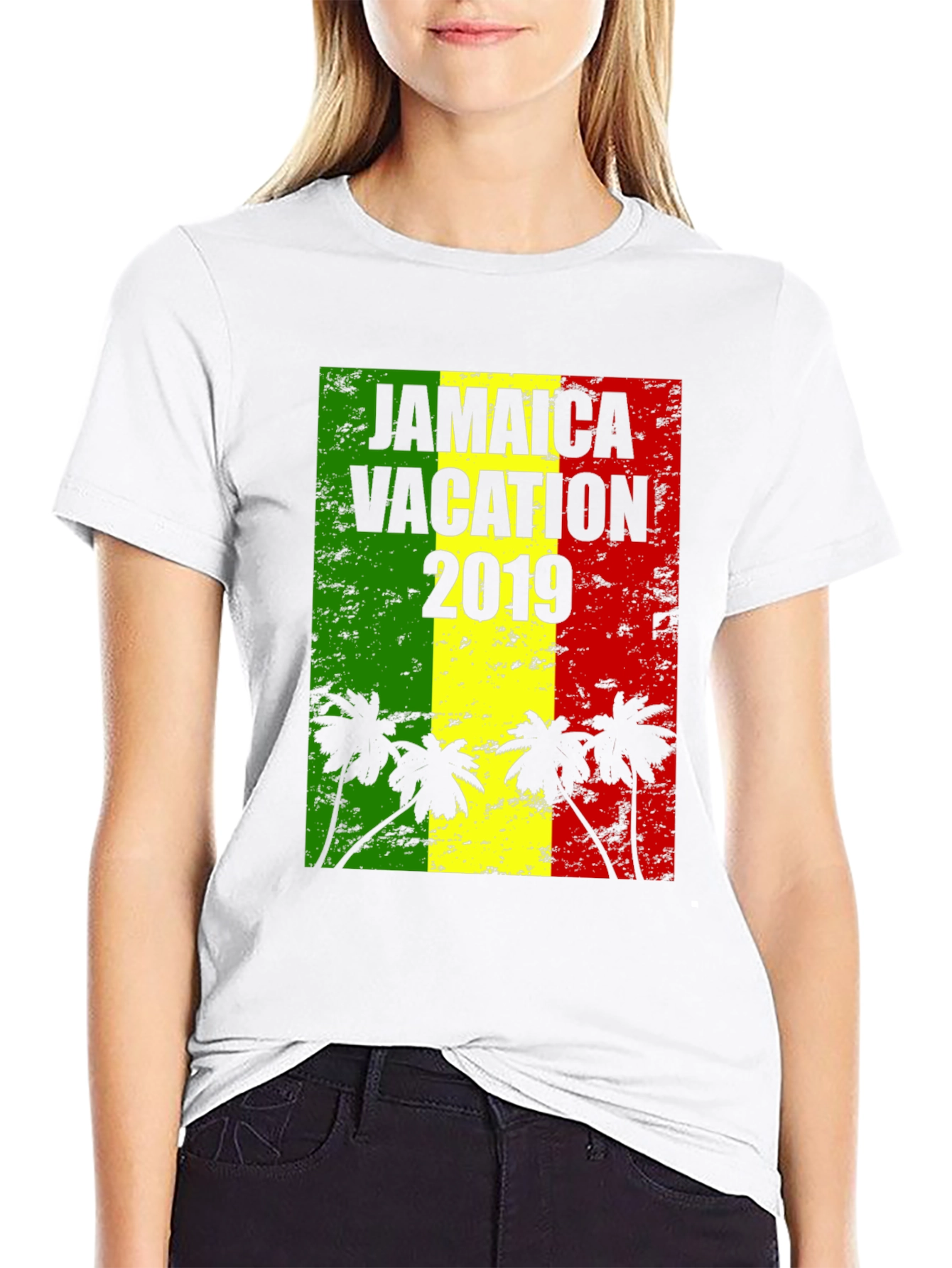 Jamaica Vacation 2019 Black T-Shirt - 9