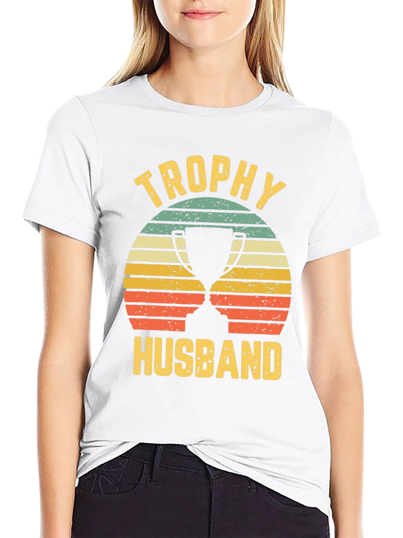 Trophy Husband Graphic Tee - Retro Style - 9