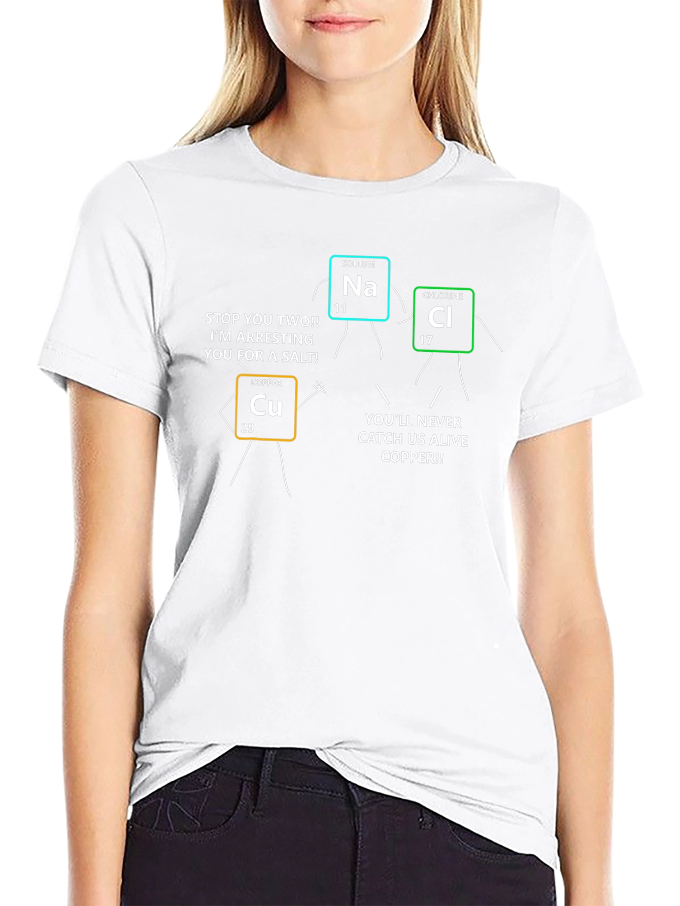 Chemistry Humor T-Shirt - Sodium Chloride Arrest! - 9