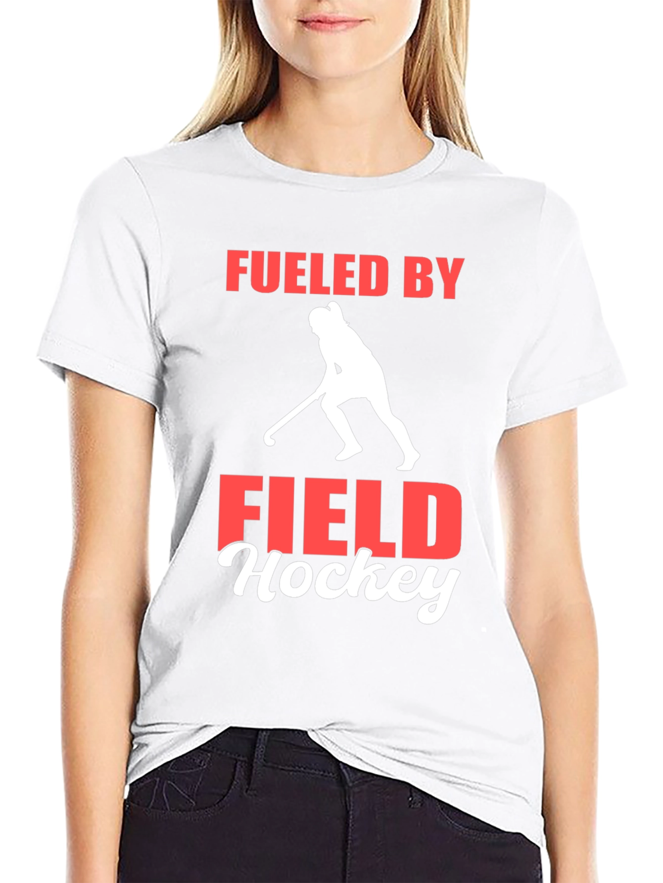 Black Fueled by Field Hockey T-Shirt view 9