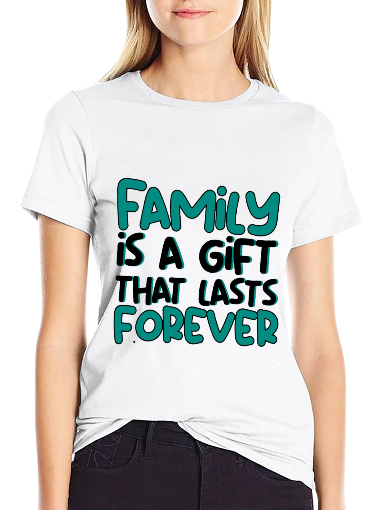 Black Family Is A Gift Graphic Tee - Black view 9
