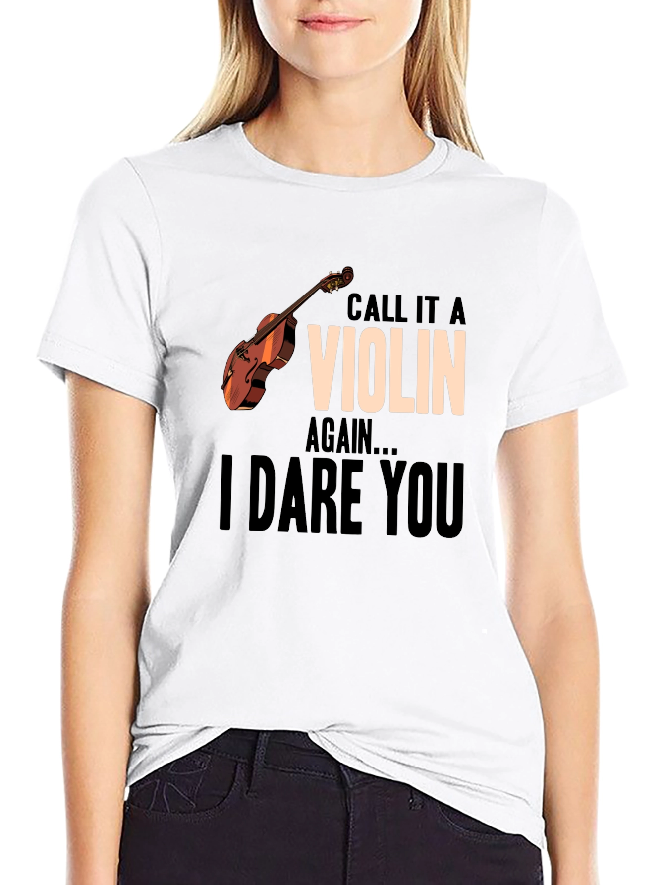 Black Call It A Violin Again Funny Music T-Shirt view 9