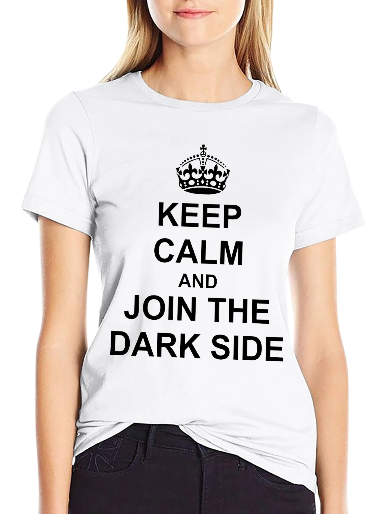 Black Keep Calm Dark Side T-Shirt view 9