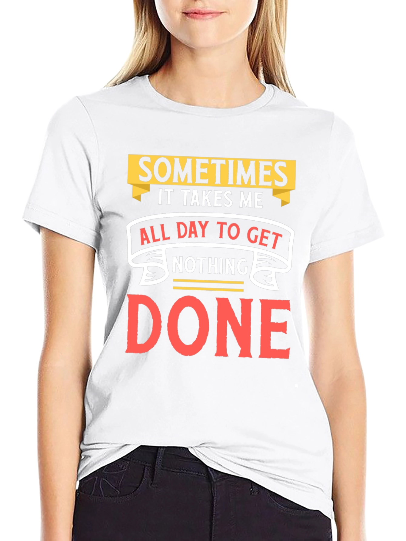 Black Funny "Nothing Done" Graphic Tee view 9
