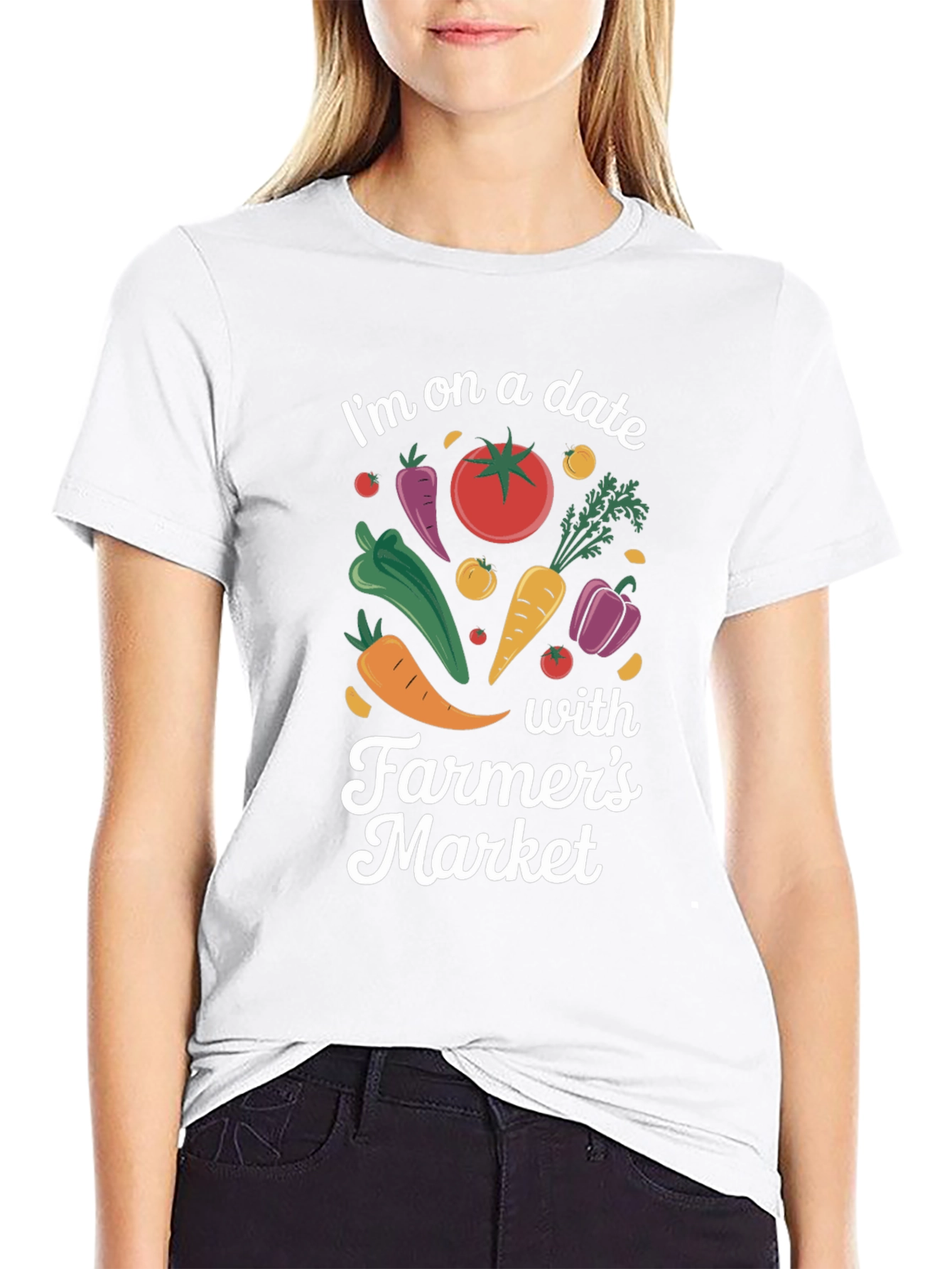 Black Farmer's Market Date T-Shirt view 9