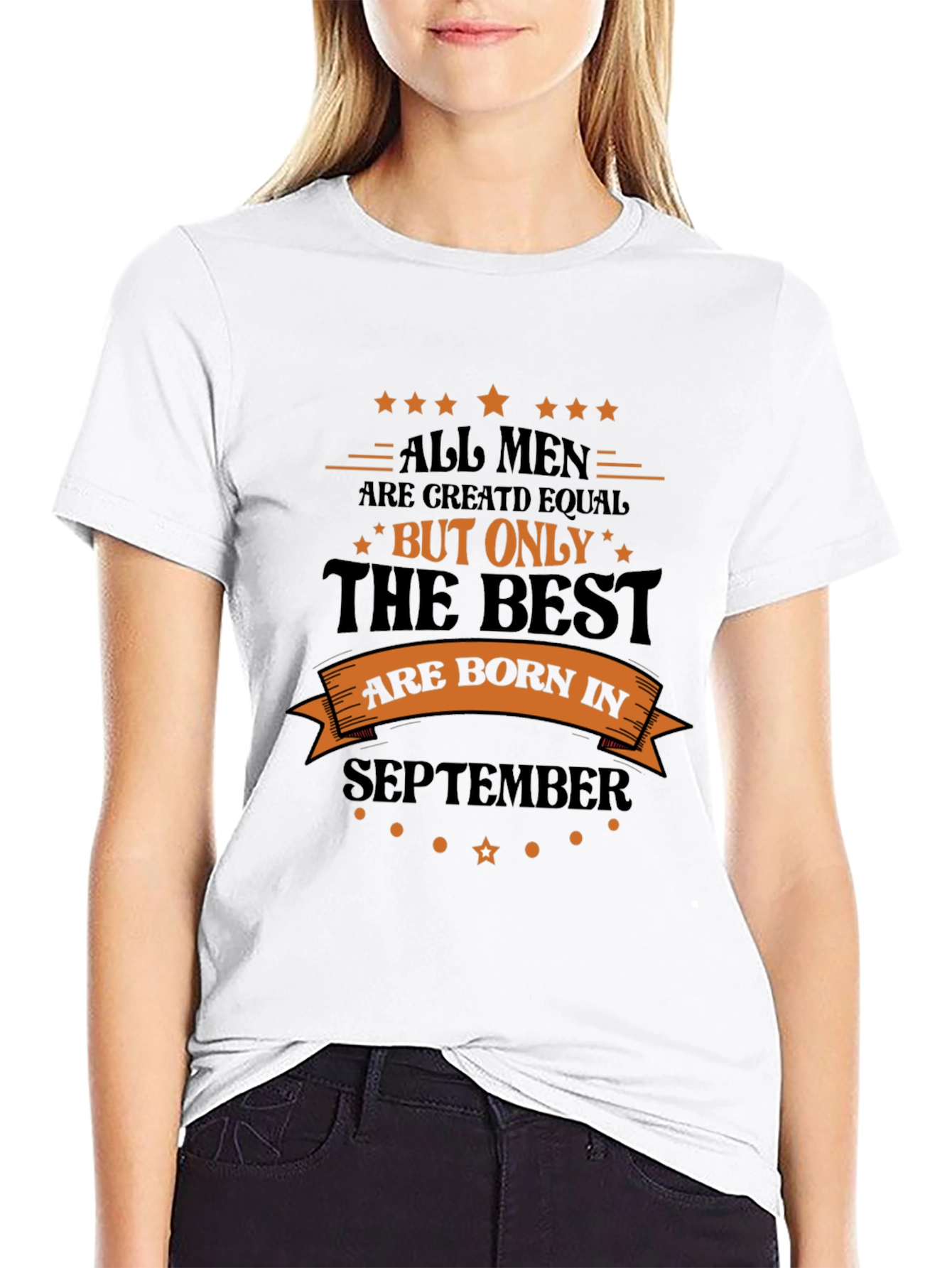 Black September Birthday T-Shirt: All Men Are Created Equal view 9