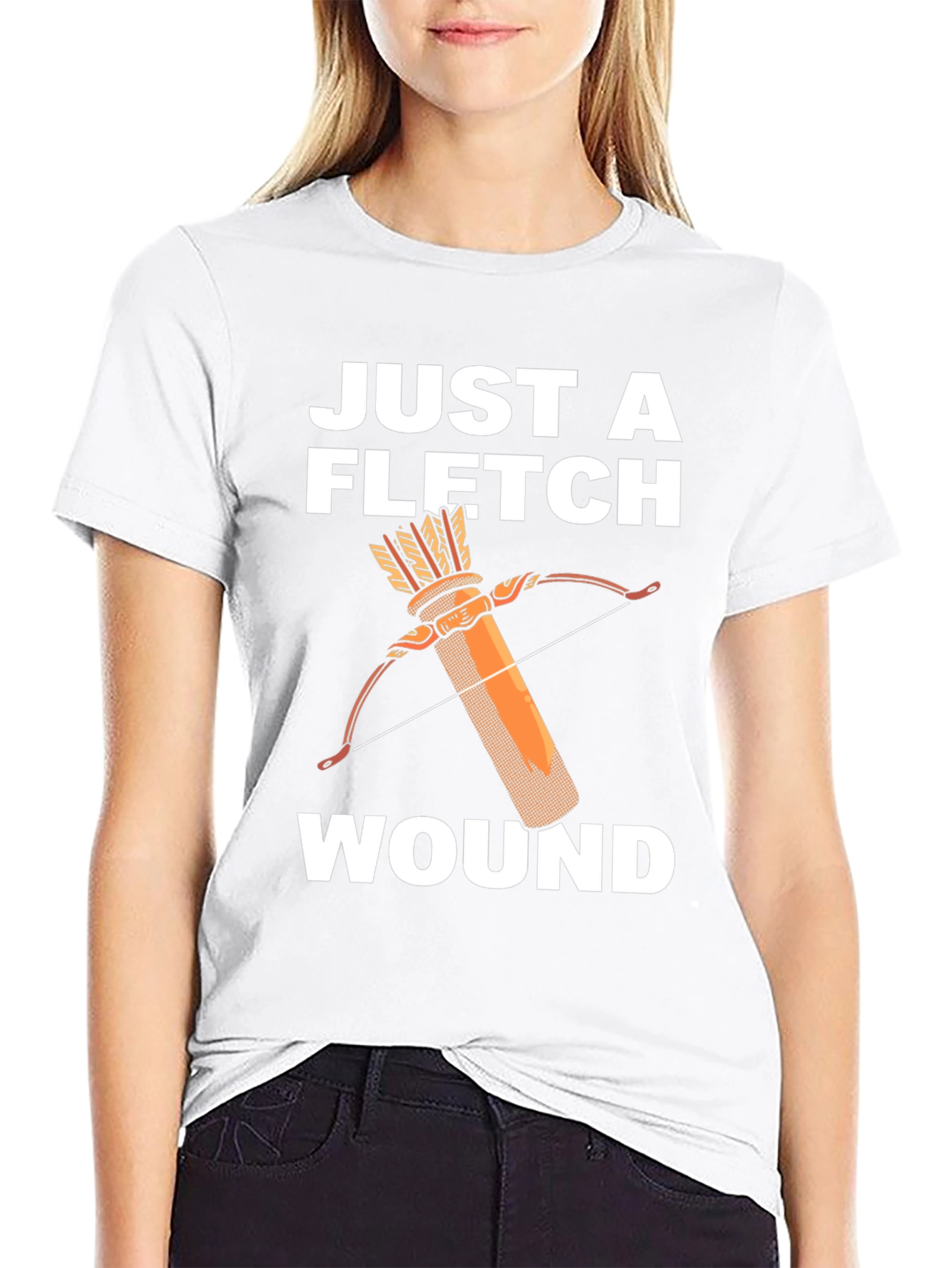 Black Just a Fletch Wound T-Shirt view 9