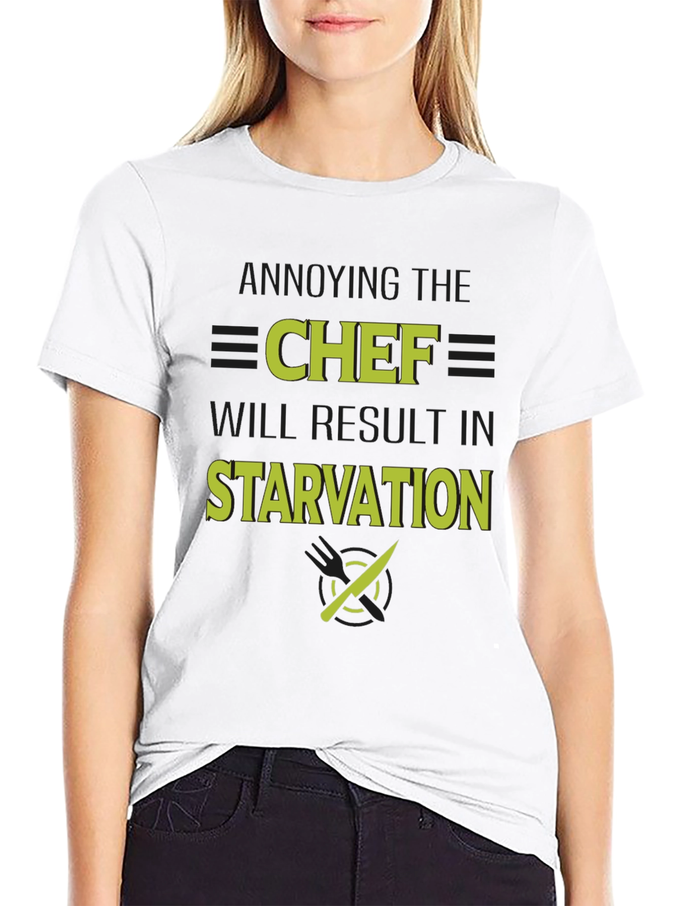 Black Annoying the Chef T-Shirt view 9