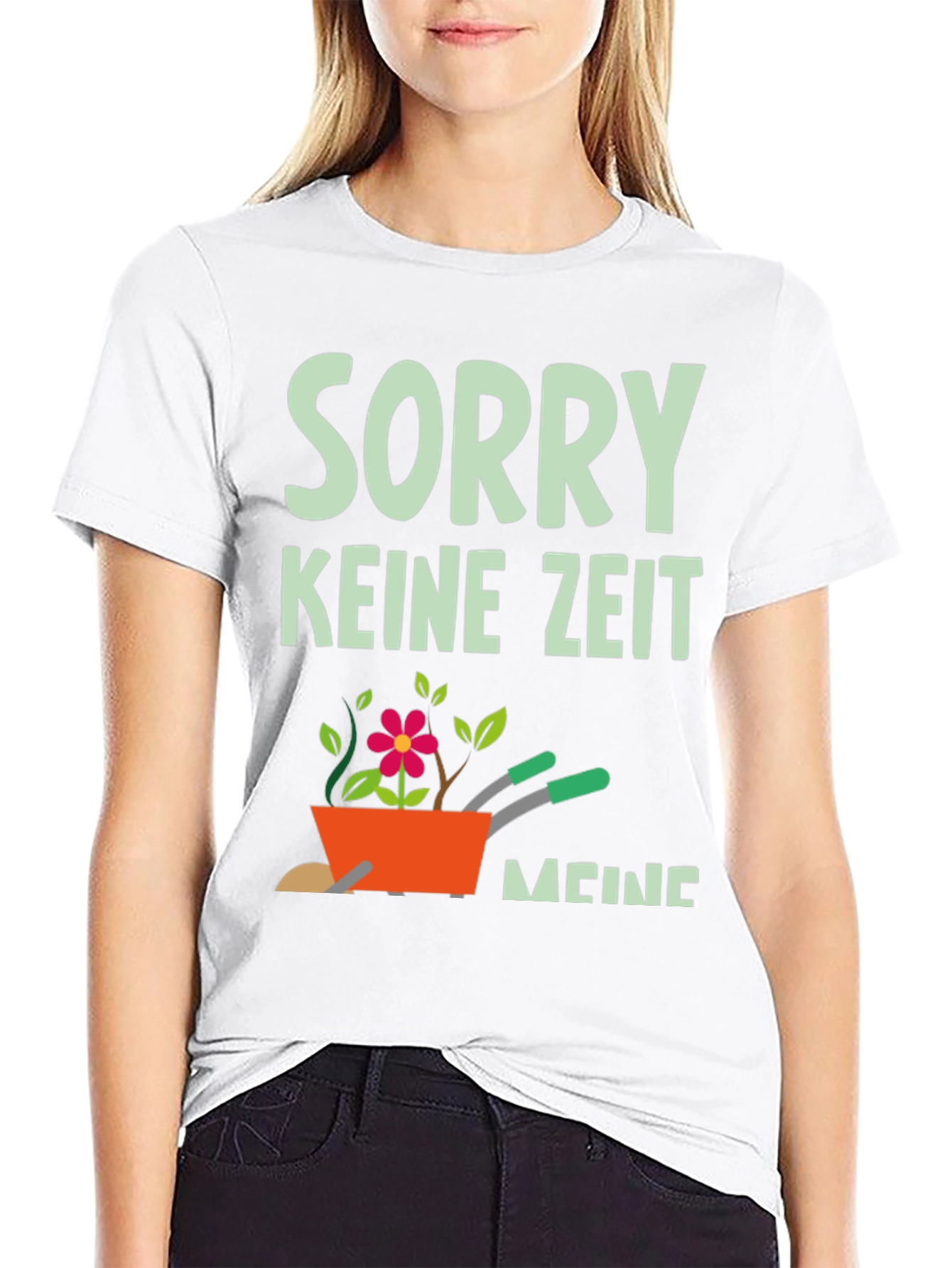 Black Gardening Lover's T-Shirt - No Time, Just Gardening view 9