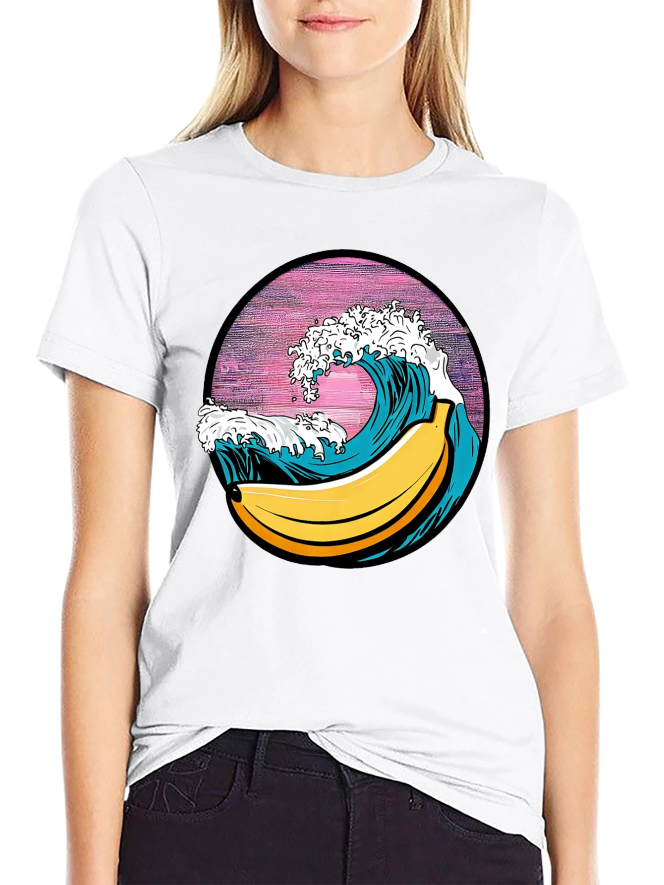 Black Banana Wave Graphic Tee - Surf's Up! view 9