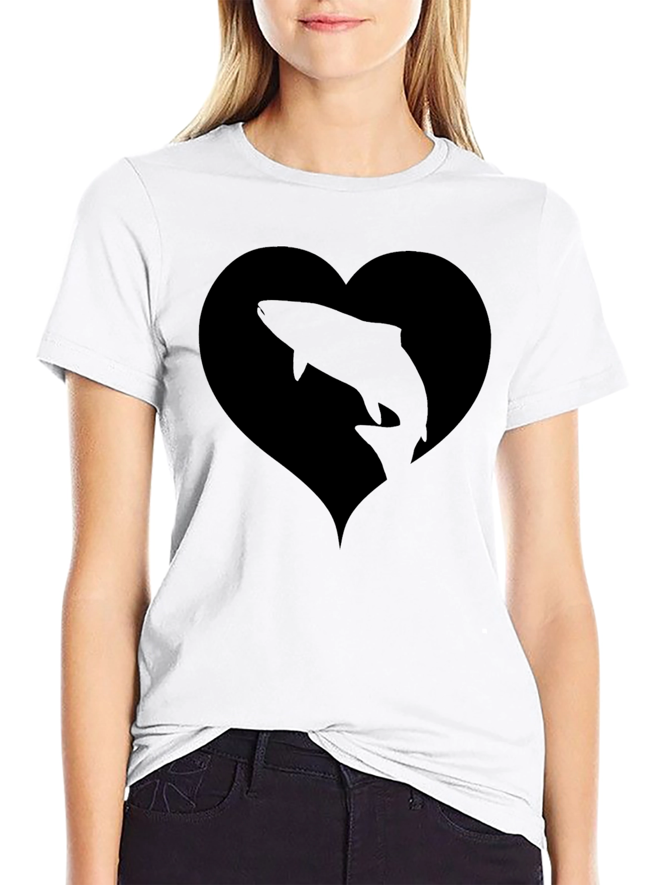 Black Fish Heart T-Shirt - 9