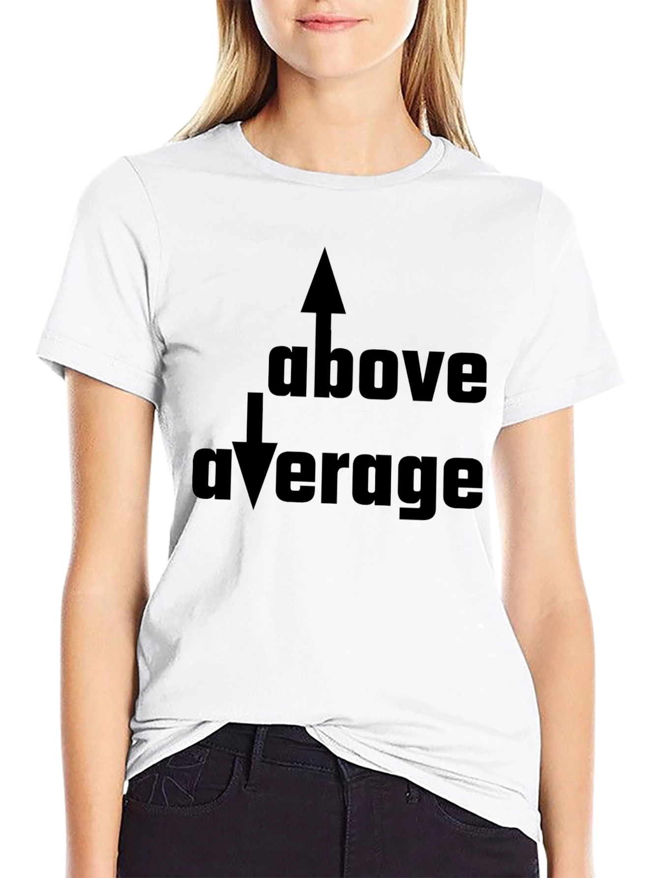 Black Above Average Graphic Tee - Black Casual Shirt view 9