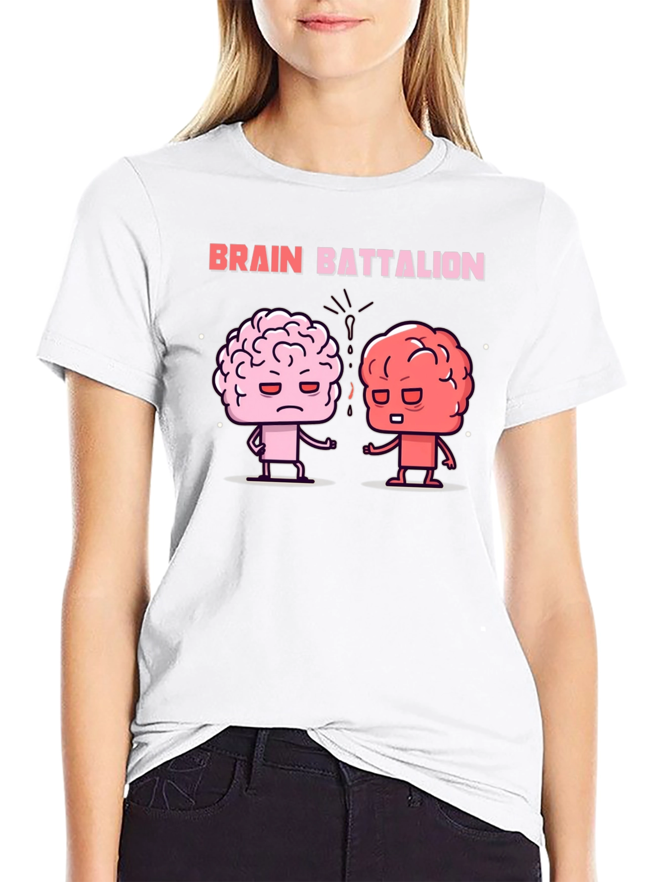 Black Brain Battalion Graphic Tee - Black Cotton T-Shirt view 9