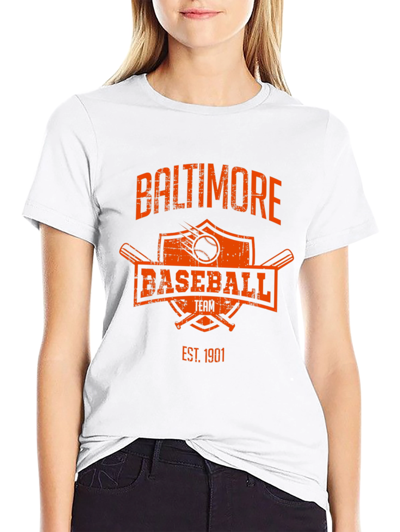 Baltimore Baseball Team T-Shirt - Est. 1901 - Black - 9