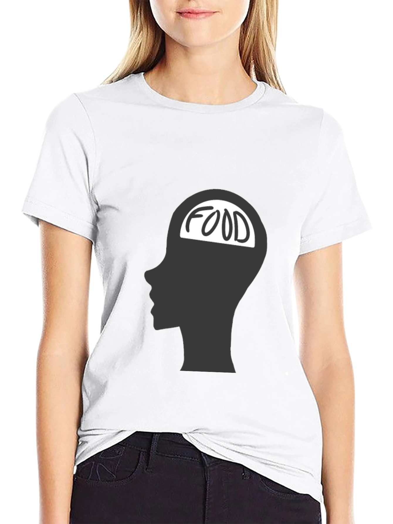 Black Food on the Brain T-Shirt view 9