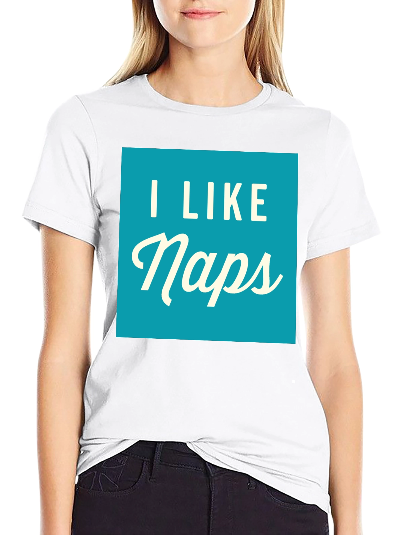 Black I Like Naps Graphic Tee - Comfortable Black T-Shirt view 9