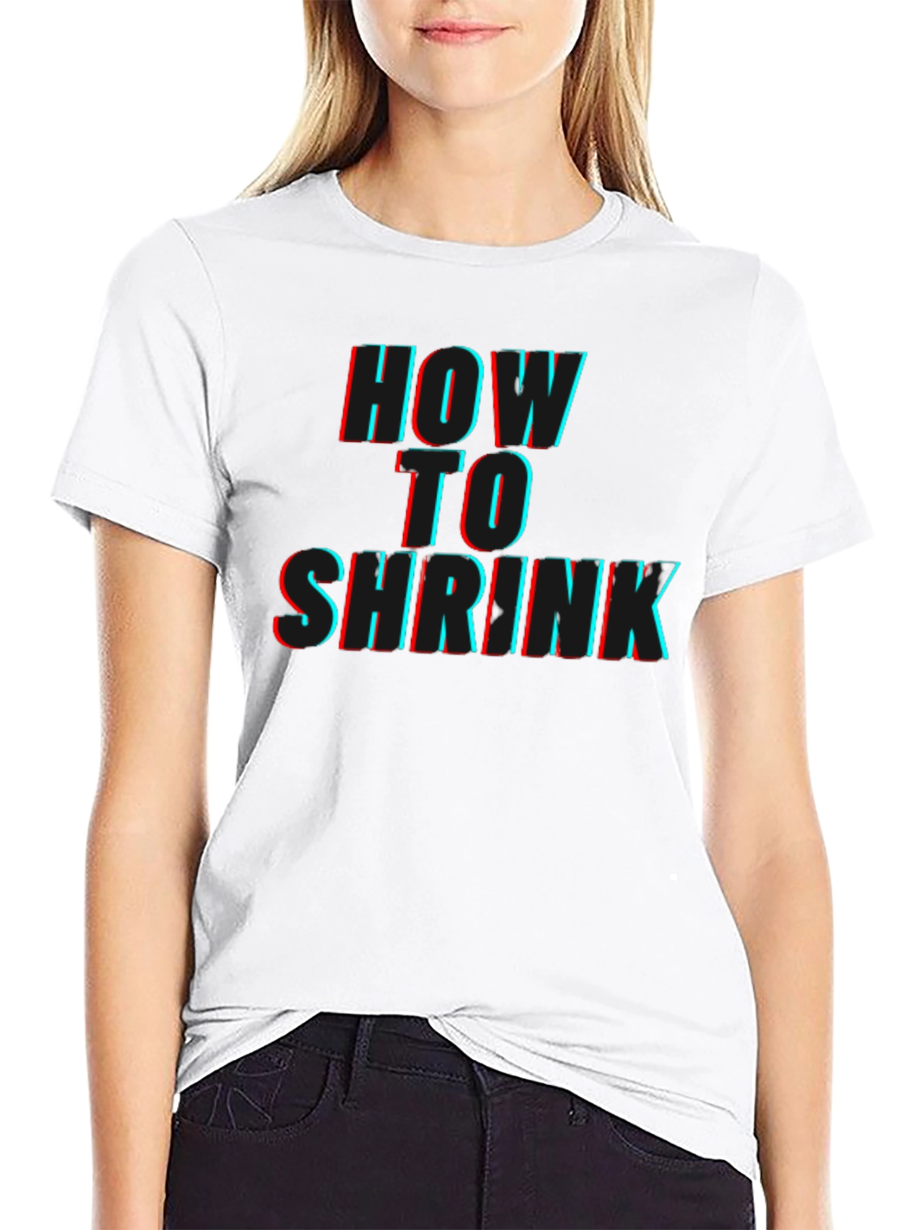 Black How to Shrink Graphic T-Shirt view 9