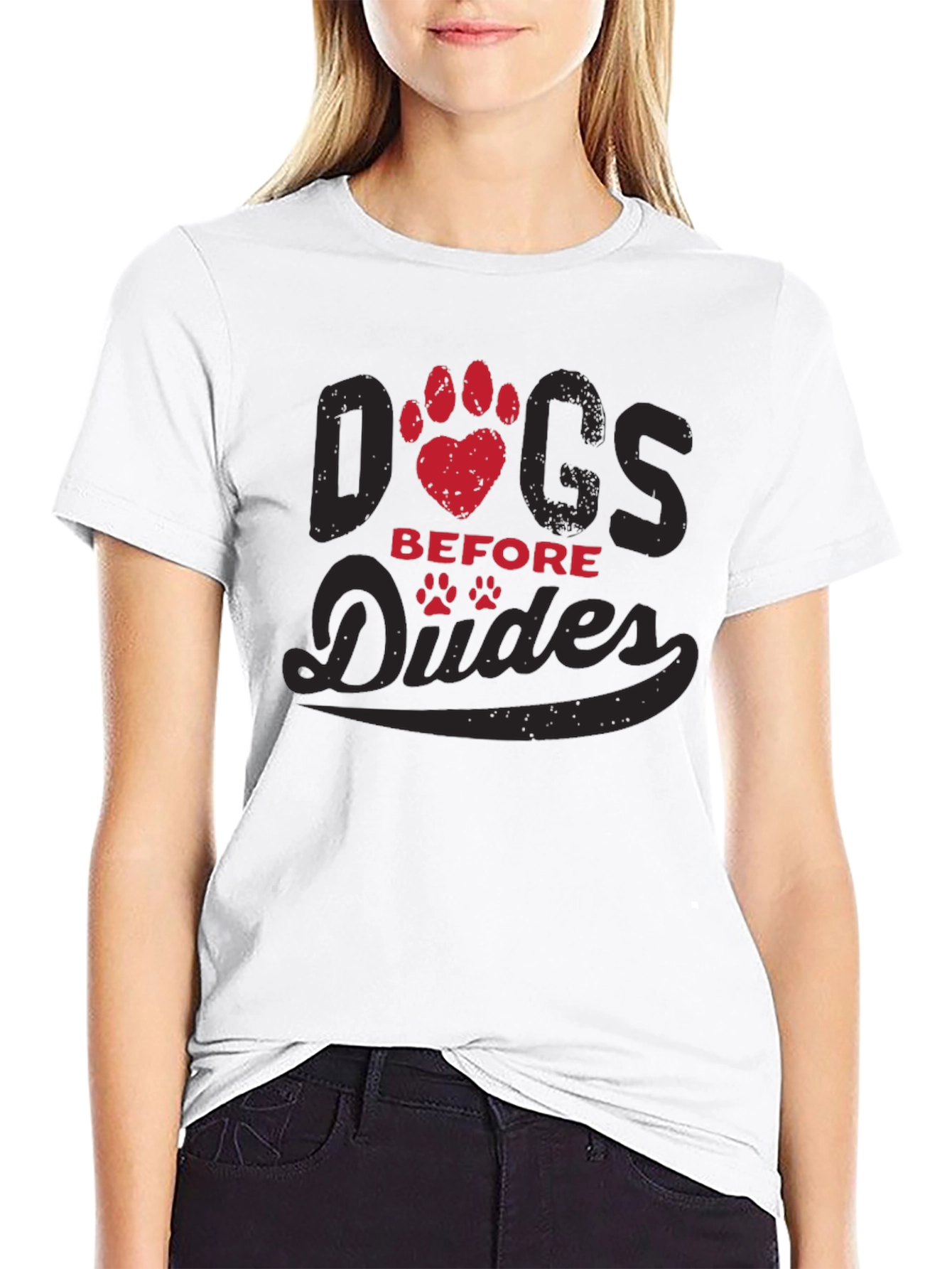 Black Dogs Before Dudes Graphic T-Shirt view 9