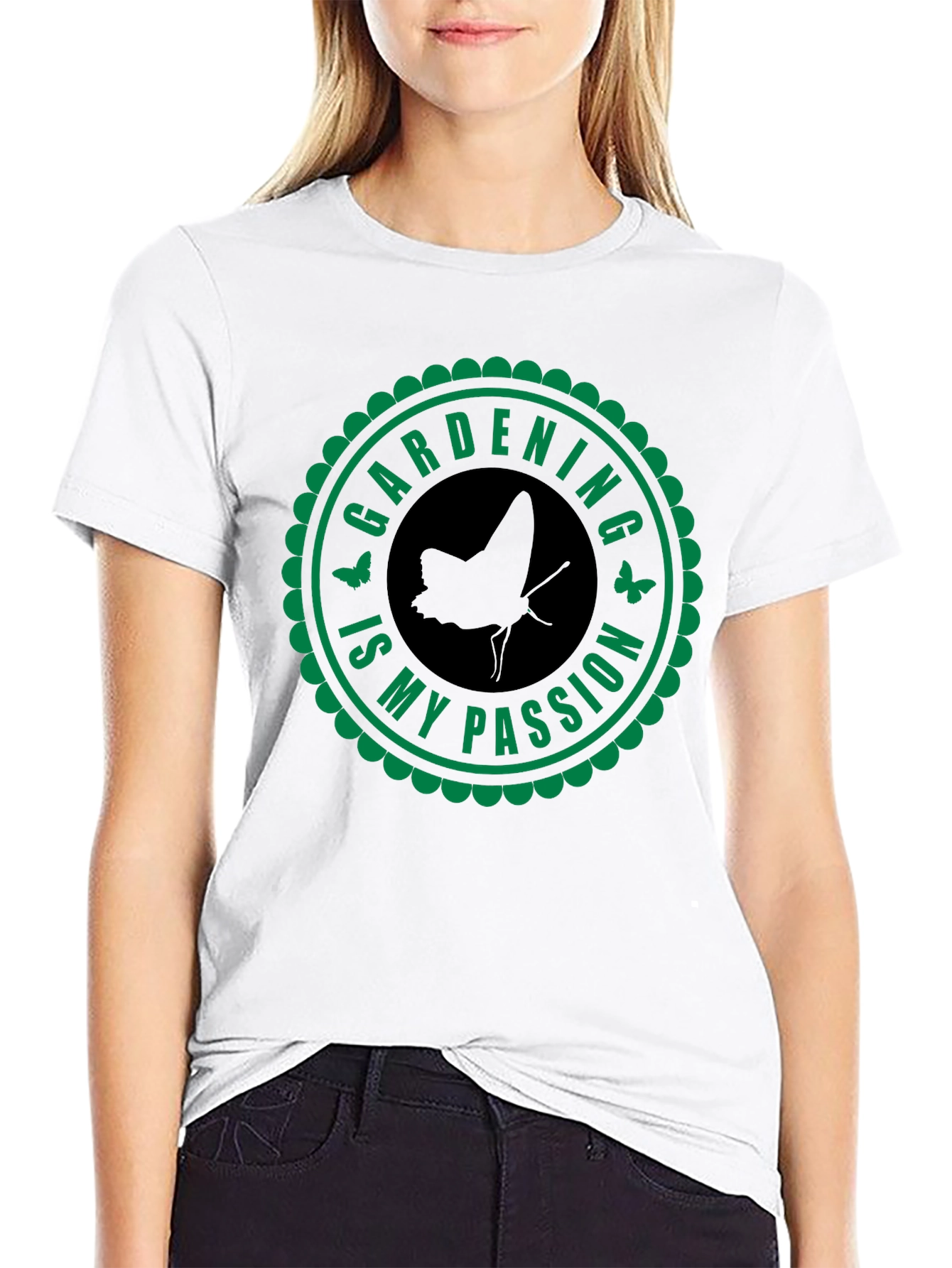 Black Gardening is My Passion Graphic T-Shirt view 9