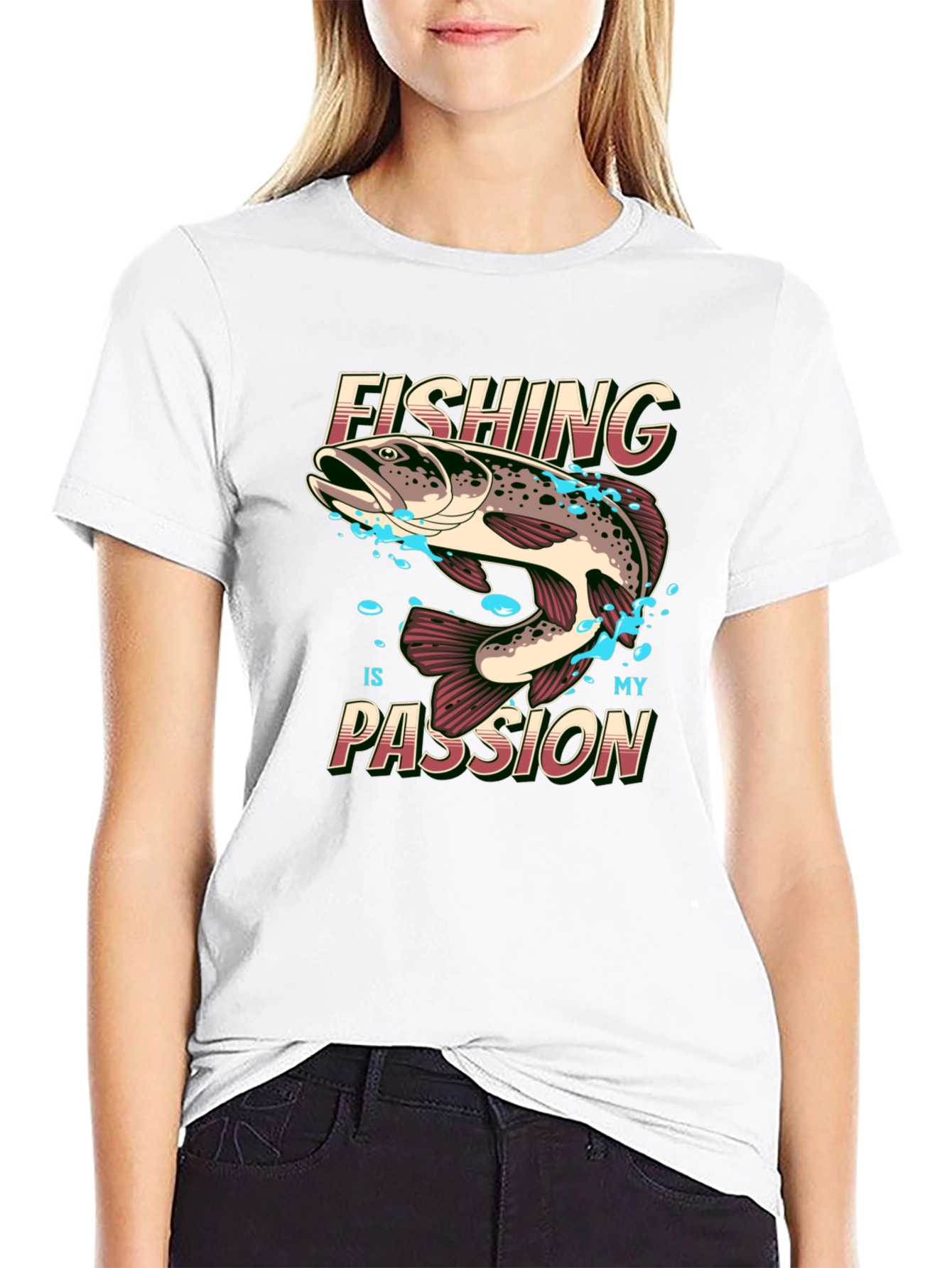 Black Fishing is My Passion Graphic Tee view 9