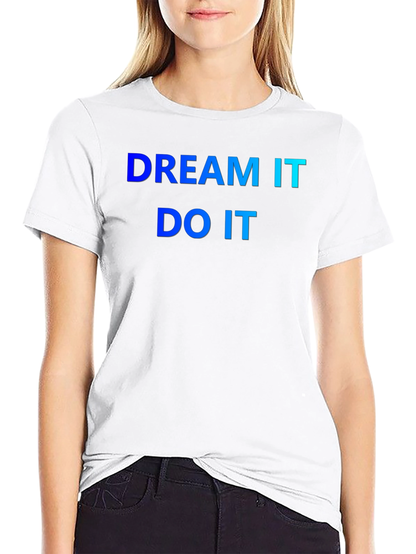 Black Dream It Do It T-Shirt - Motivation view 9