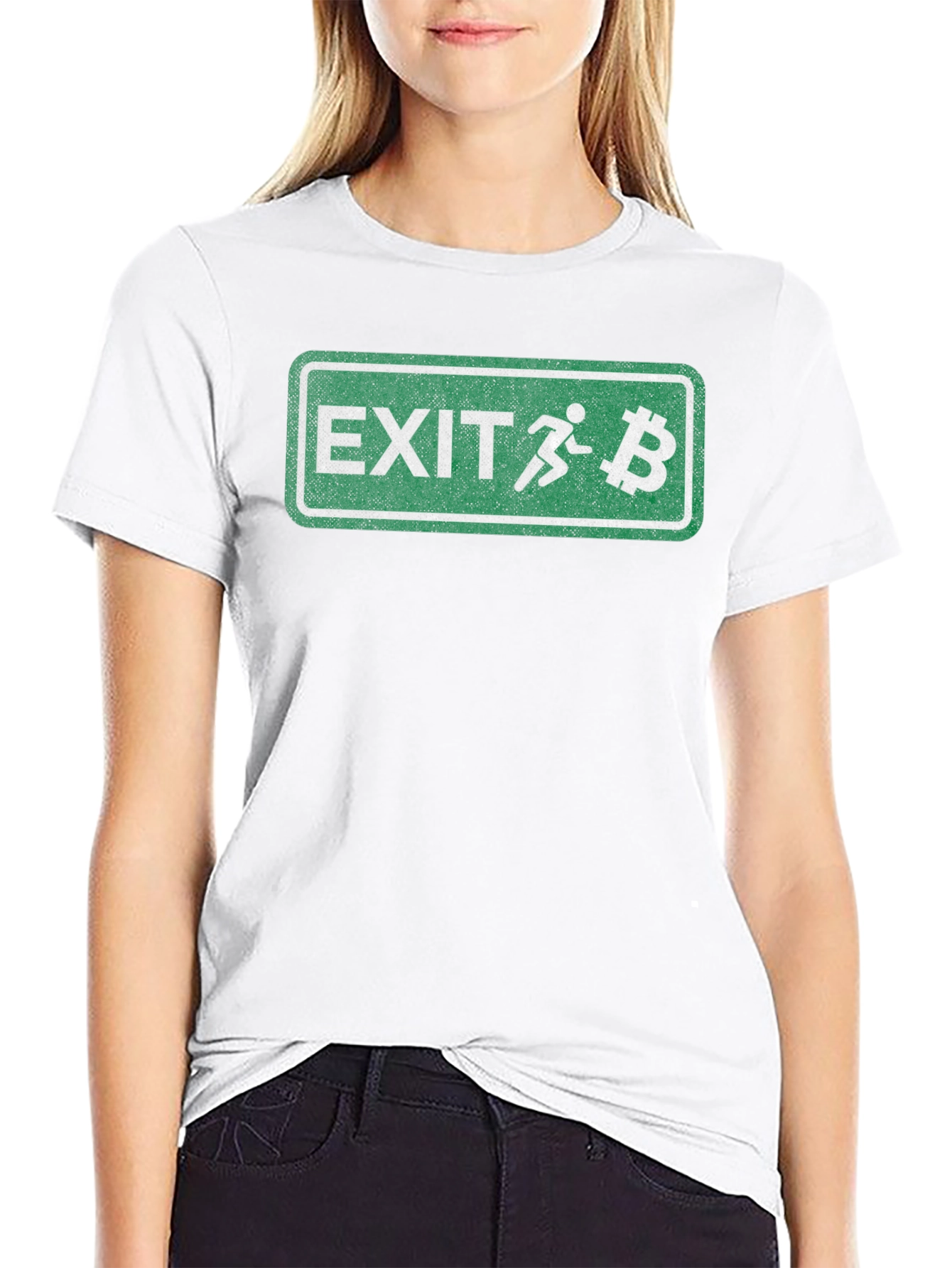 Bitcoin Exit T-Shirt - Crypto Humor Tee - 9