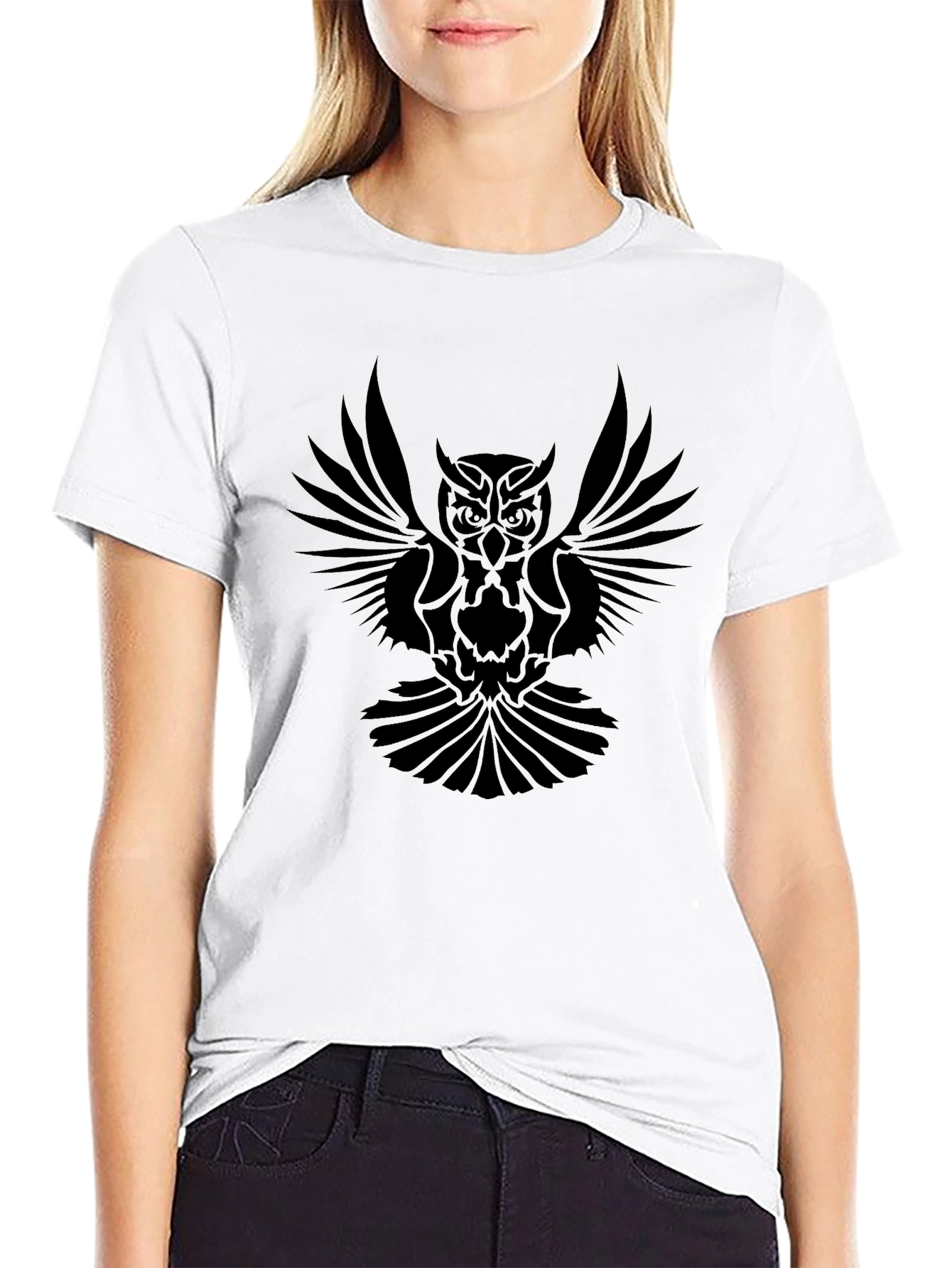 Black Black Owl Graphic Tee - Men's Fashion view 9