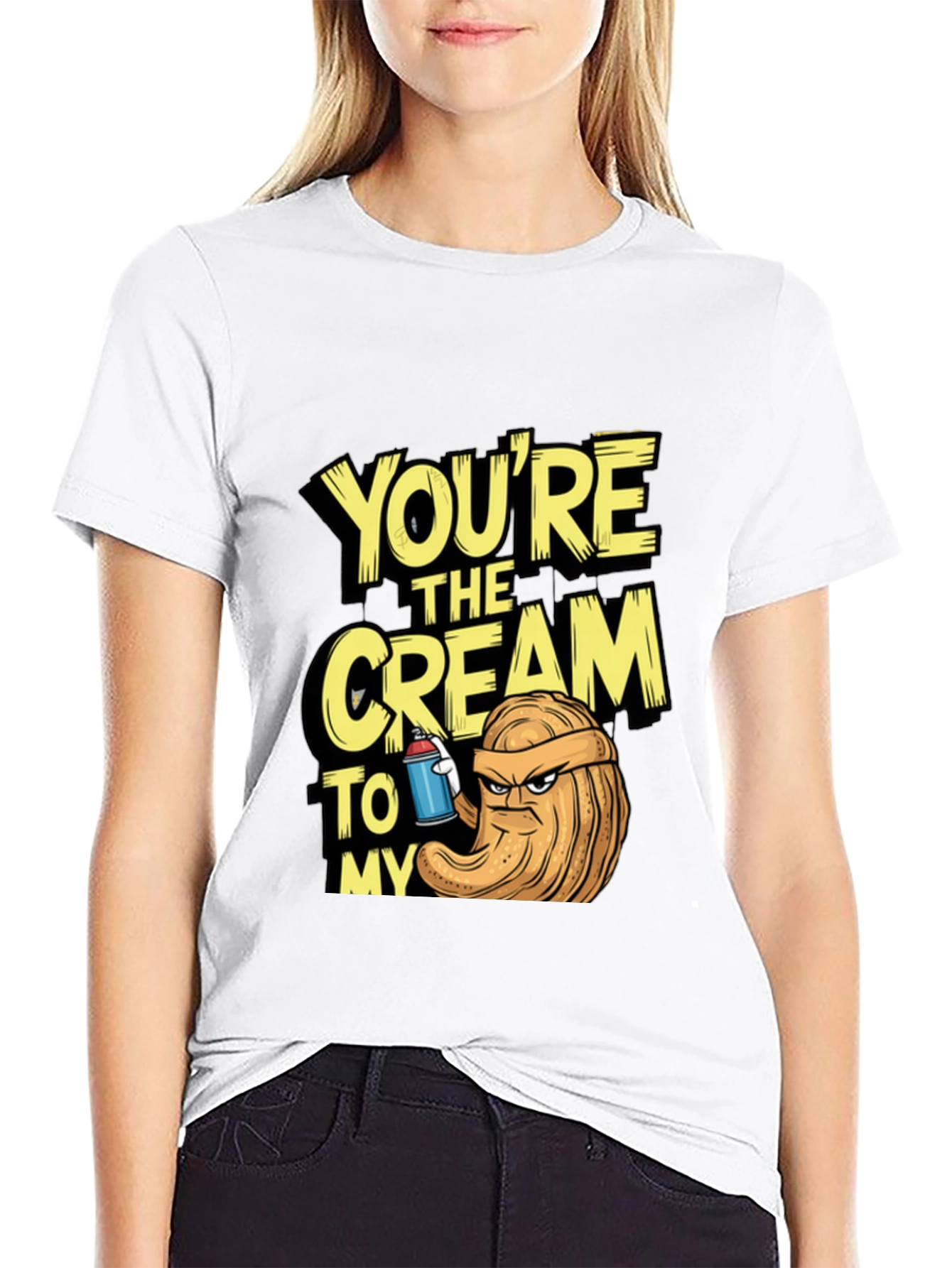 Black You're The Cream To My.. T-Shirt view 9