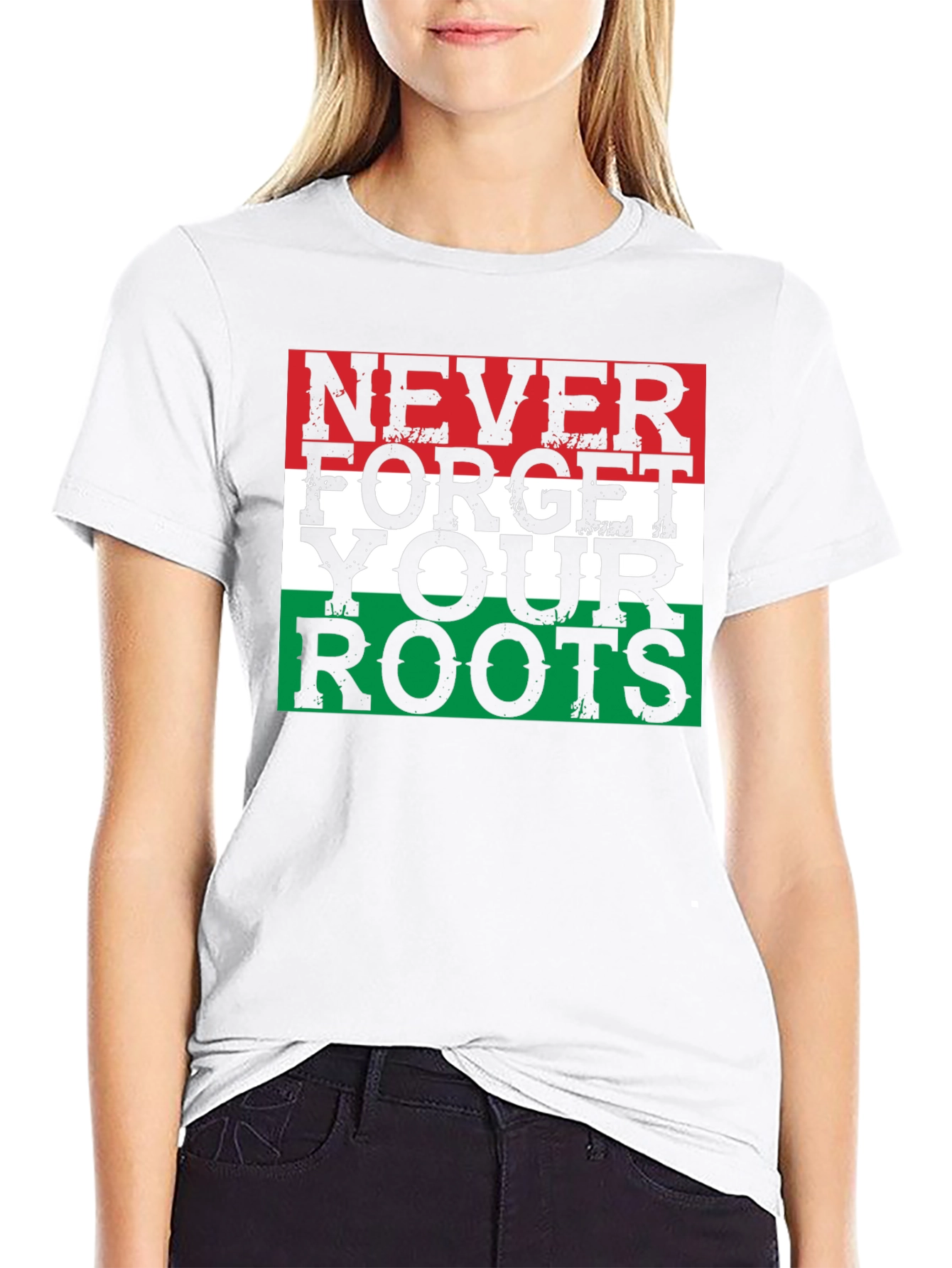 Black Never Forget Your Roots T-Shirt - Patriotic Design view 9