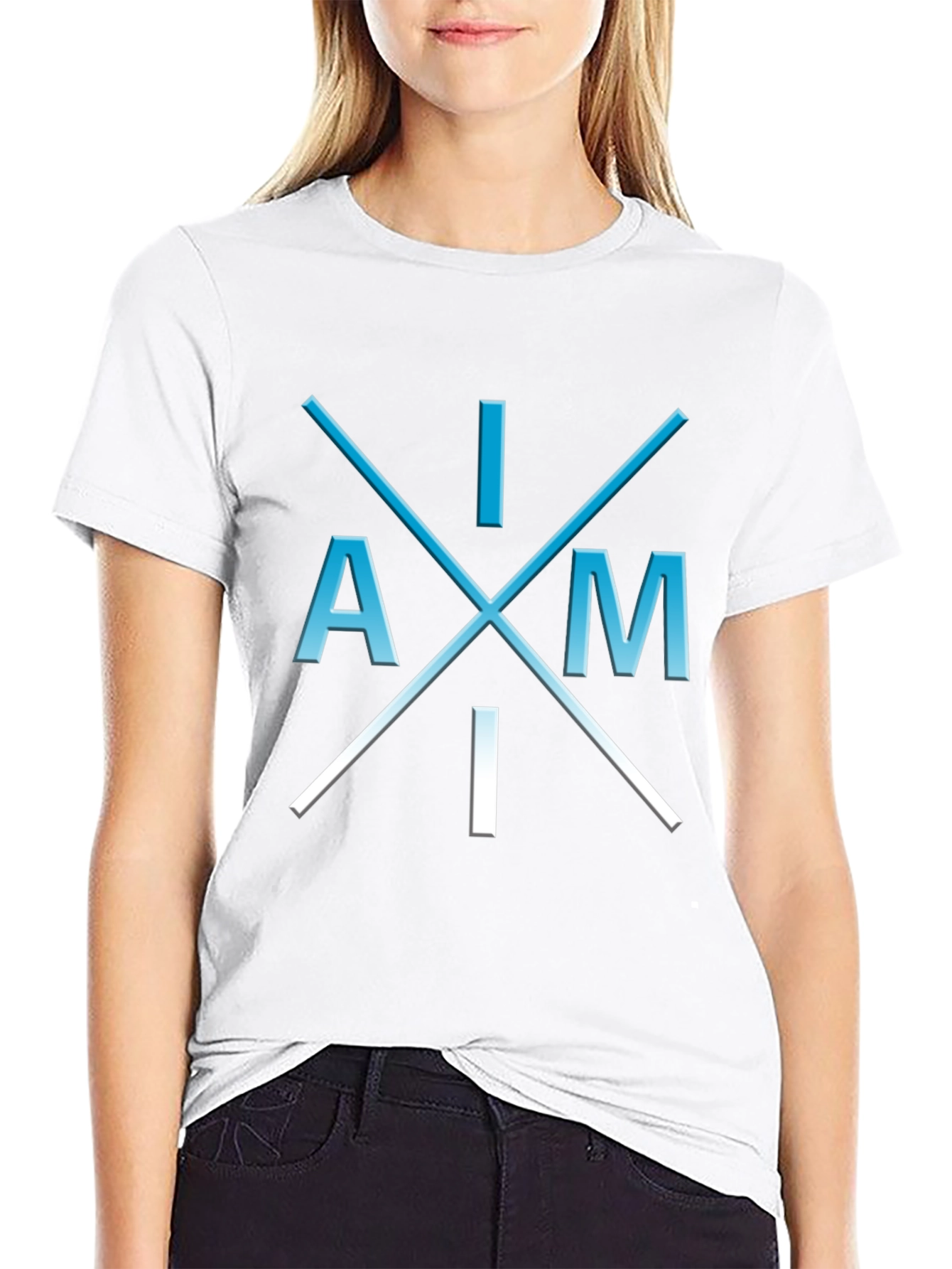 Black I Am I T-Shirt - Unique Graphic Tee view 9