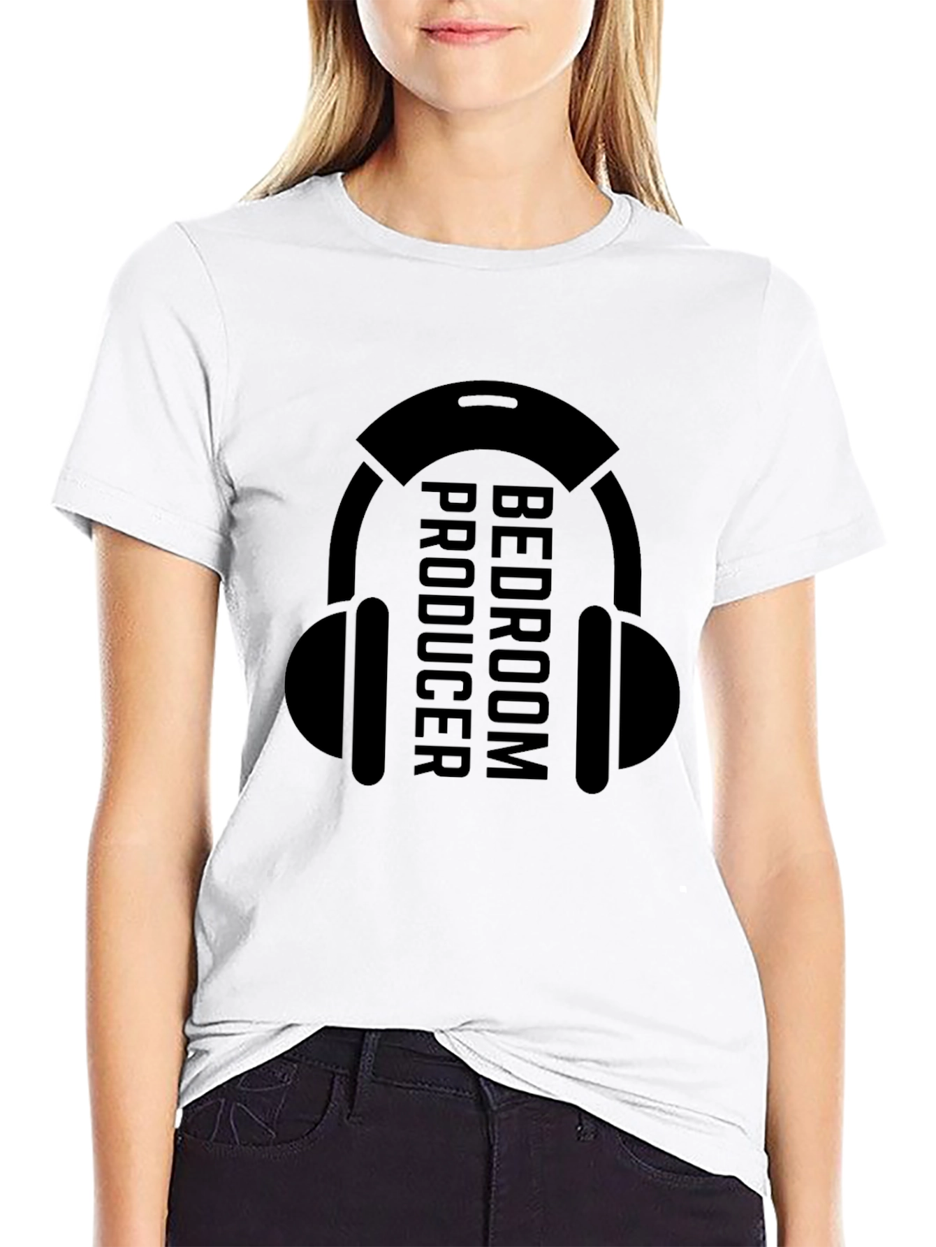 Black Bedroom Producer T-Shirt - Music Recording Apparel view 9