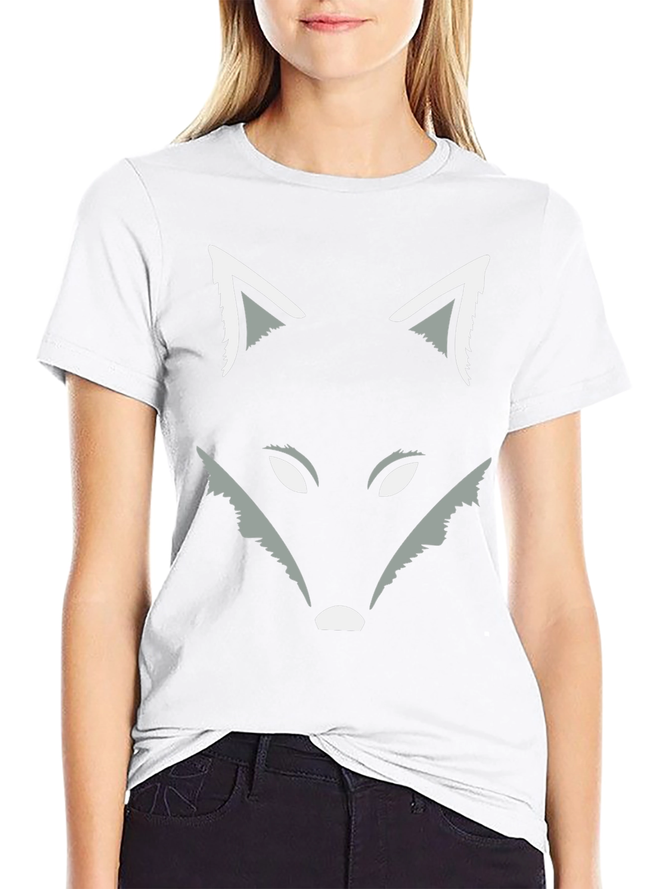 Black Fox Graphic Tee - Stylish Animal Design T-Shirt view 9