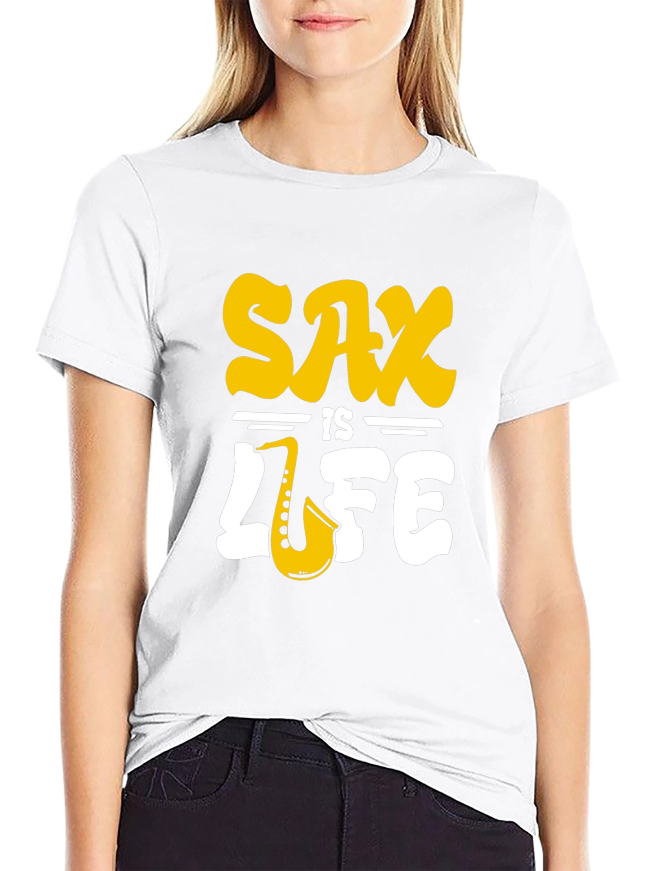 Black Sax is Life Graphic T-Shirt view 9