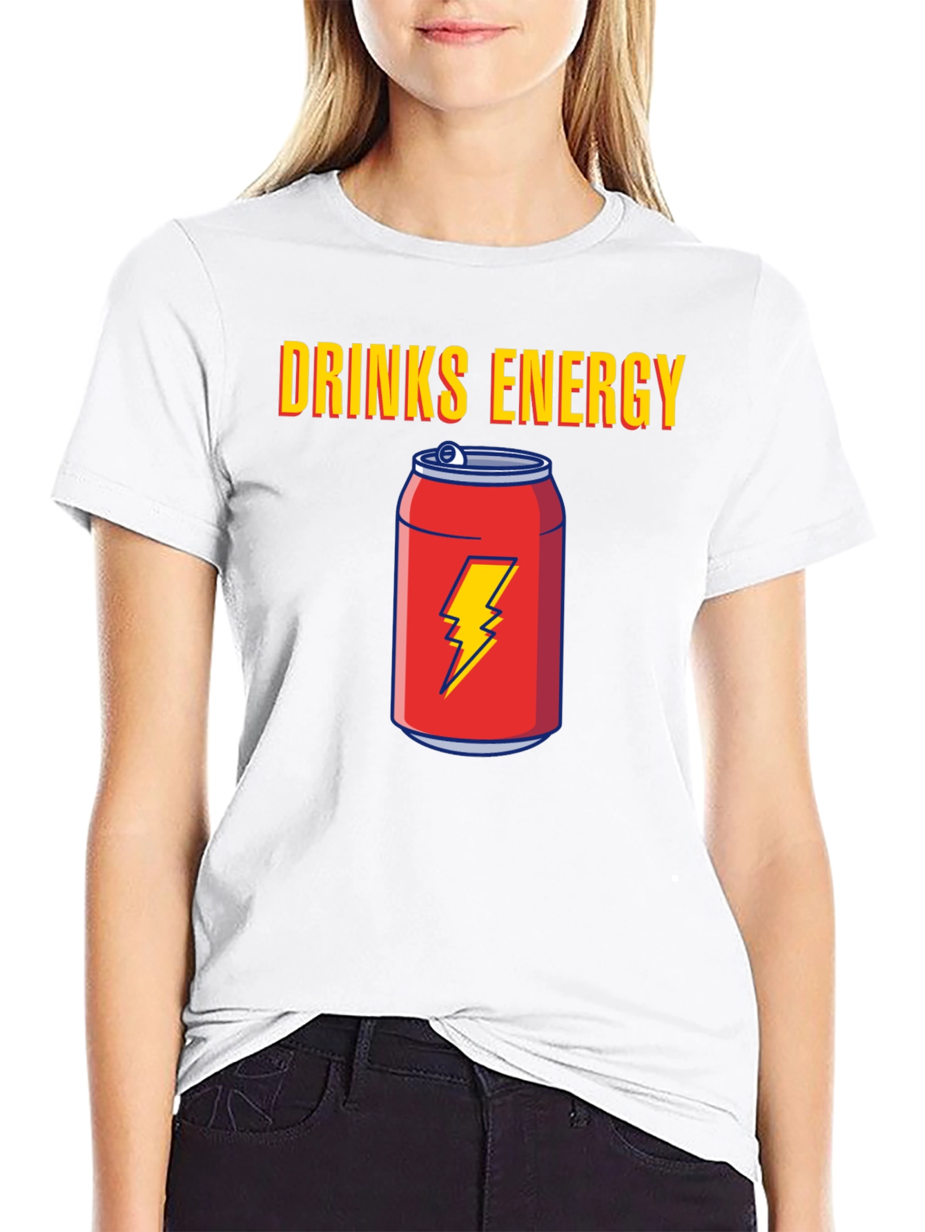 Black Energy Drinks Graphic Tee view 9